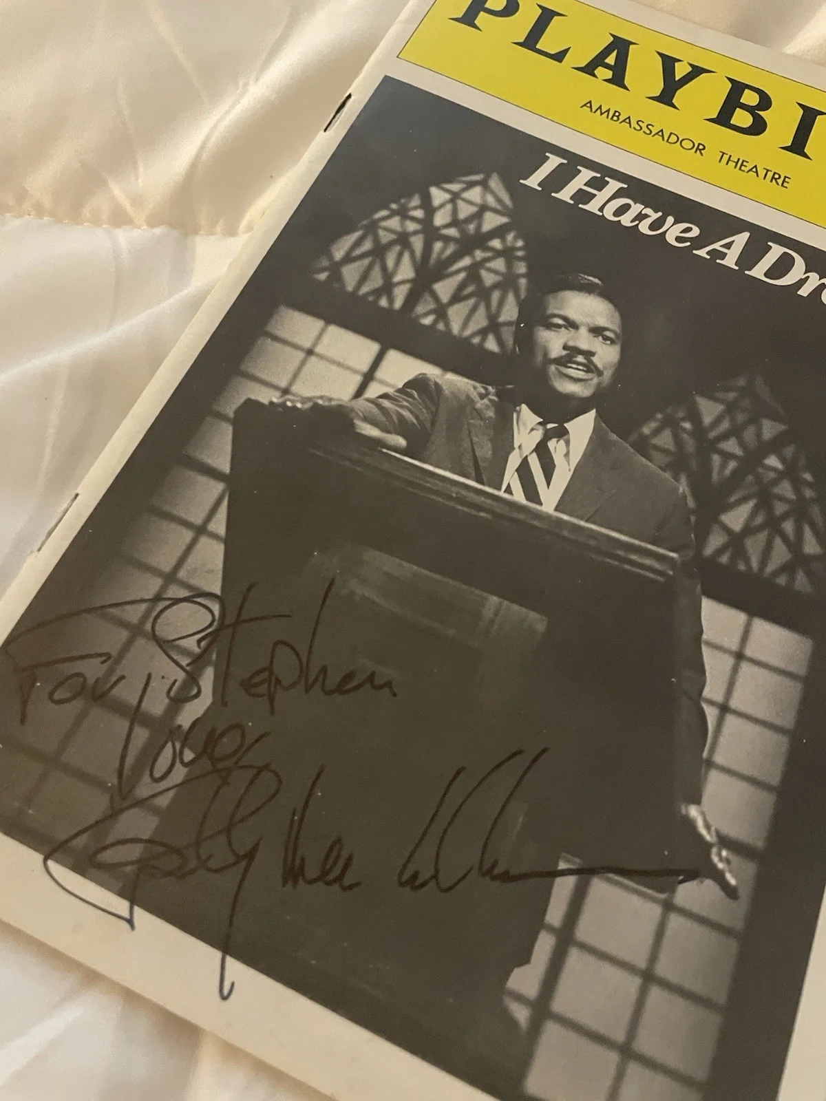 Billy Dee Williams — Billy Dee Williams Signed Inscribed Playbill - I Have A Dream, image 2