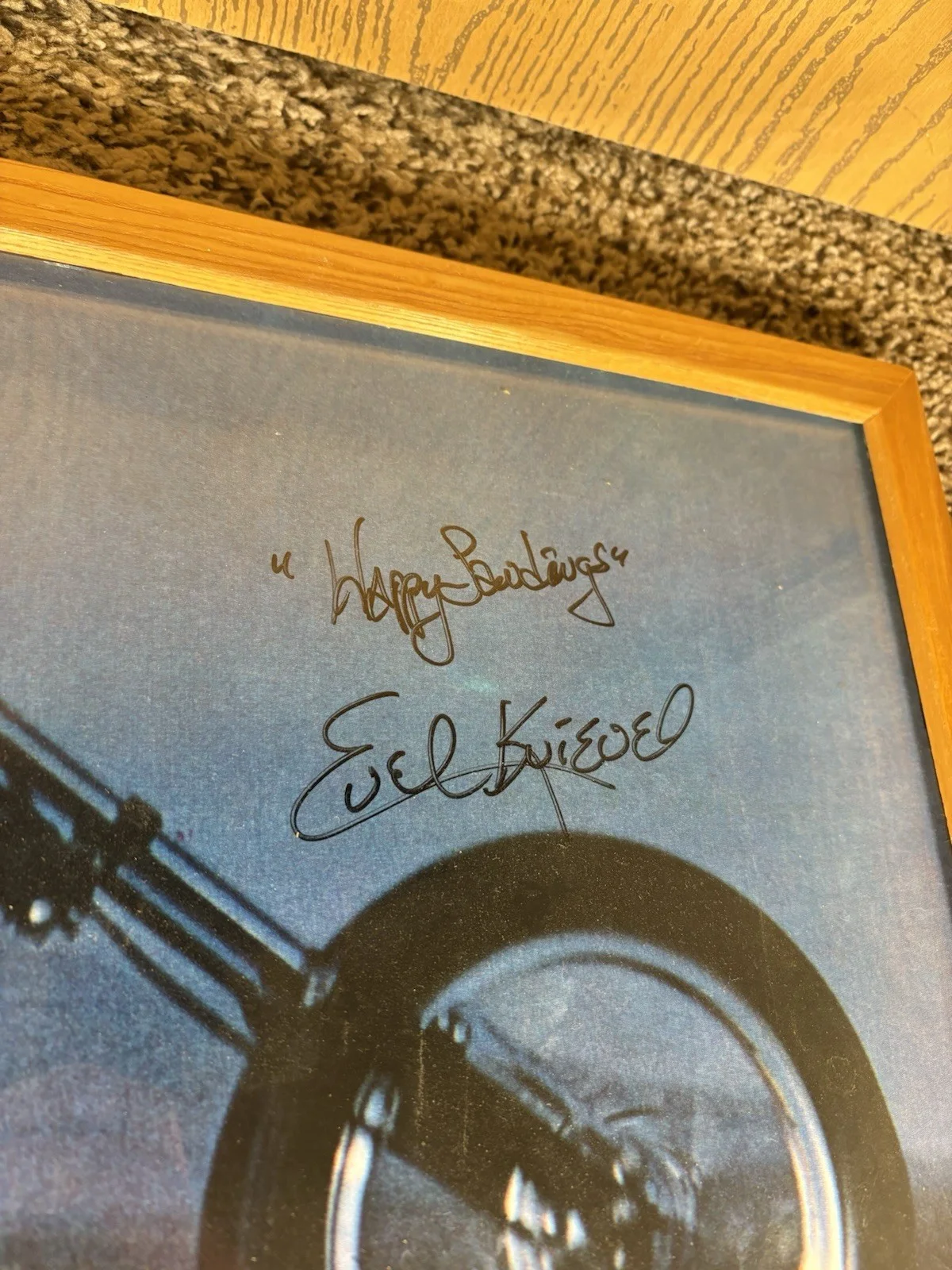Evel Knievel Signed 18x24 Poster (Beckett), image 4