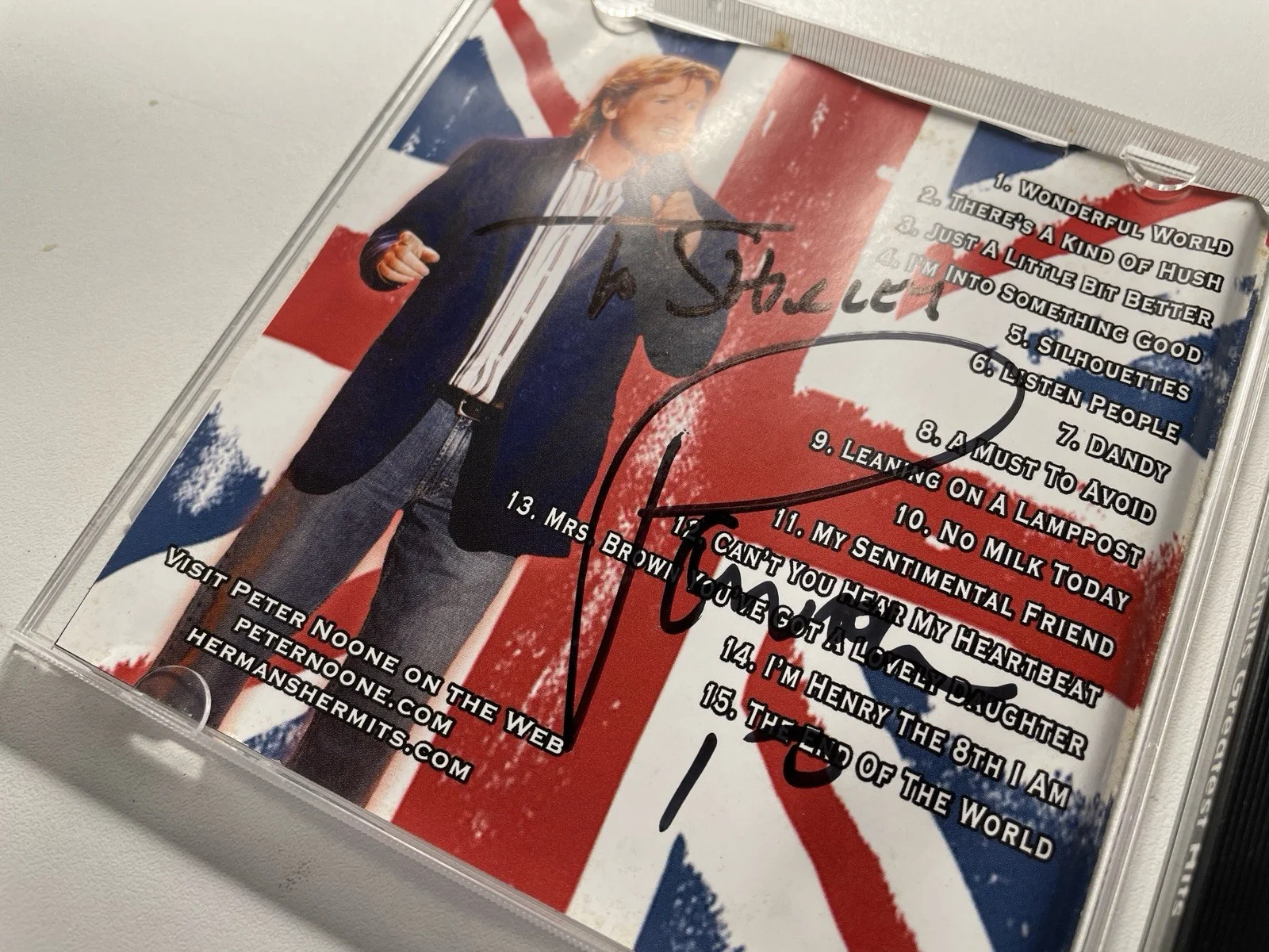 Herman's Hermits Greatest Hits CD (Self-release) AUTOGRAPHED by Peter Noone, image 5