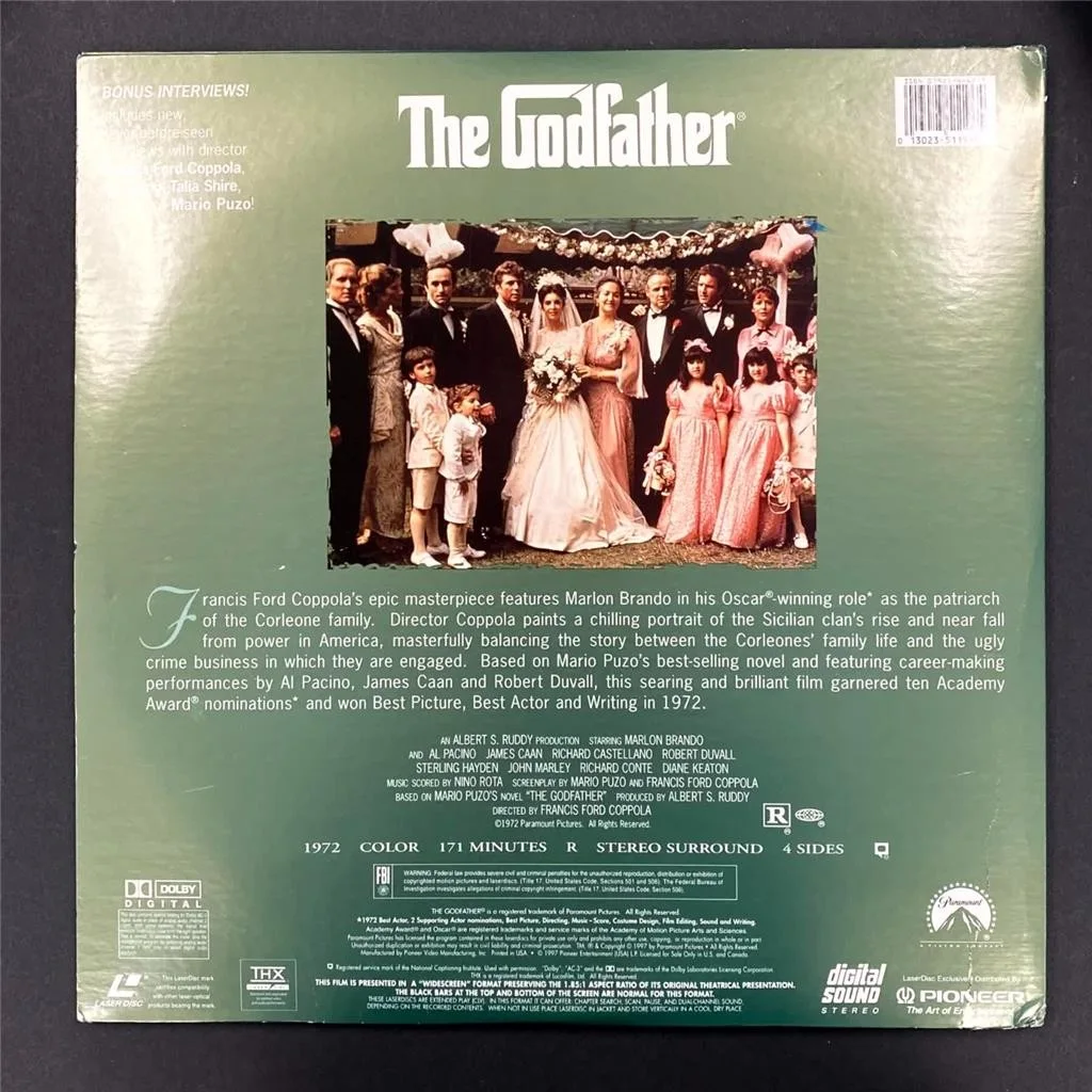 Al Pacino — Al Pacino signed The Godfather LaserDisc Cover autograph ~ Beckett BAS, изображение 5