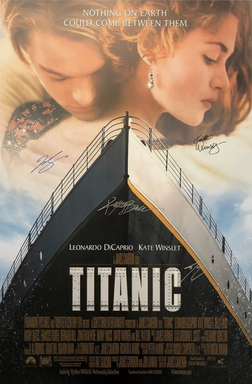 James Cameron, Kathy Bates — Signed Collectible Titanic Poster