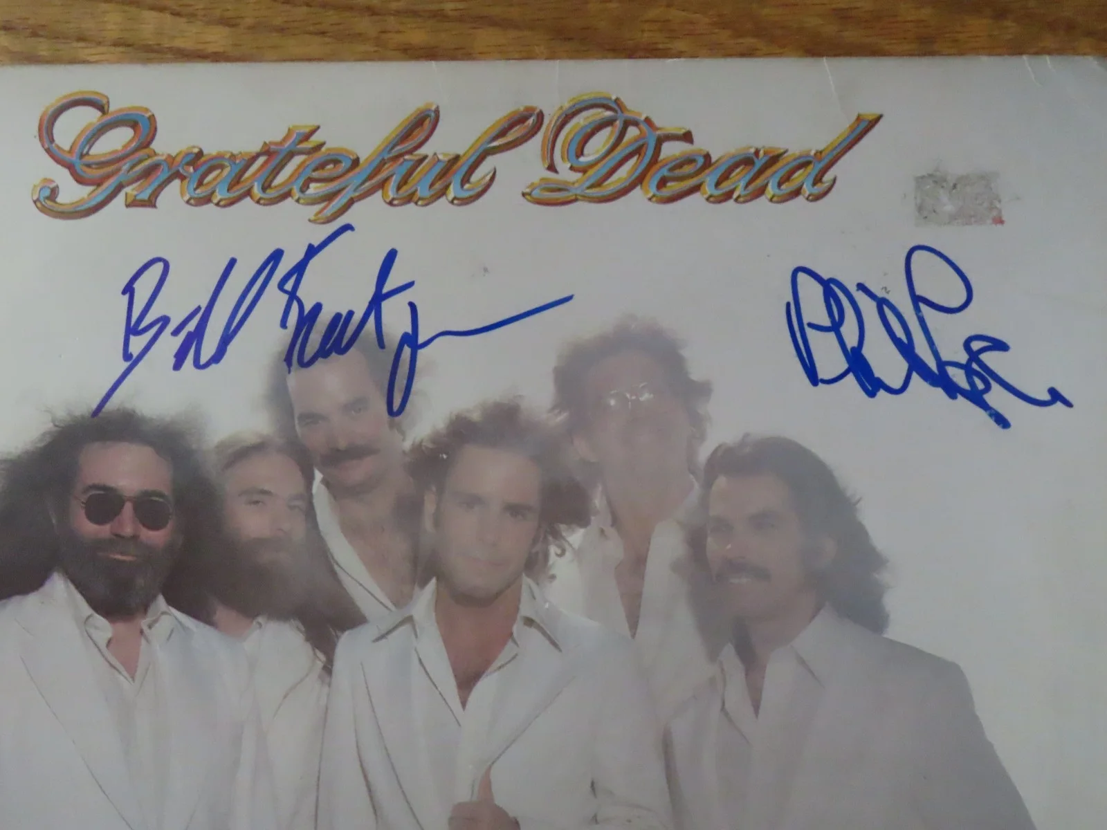 PHIL LESH BILL KREUTSMANN signed GRATEFUL DEAD "Go To Heaven" Record PSA AP41354, image 2