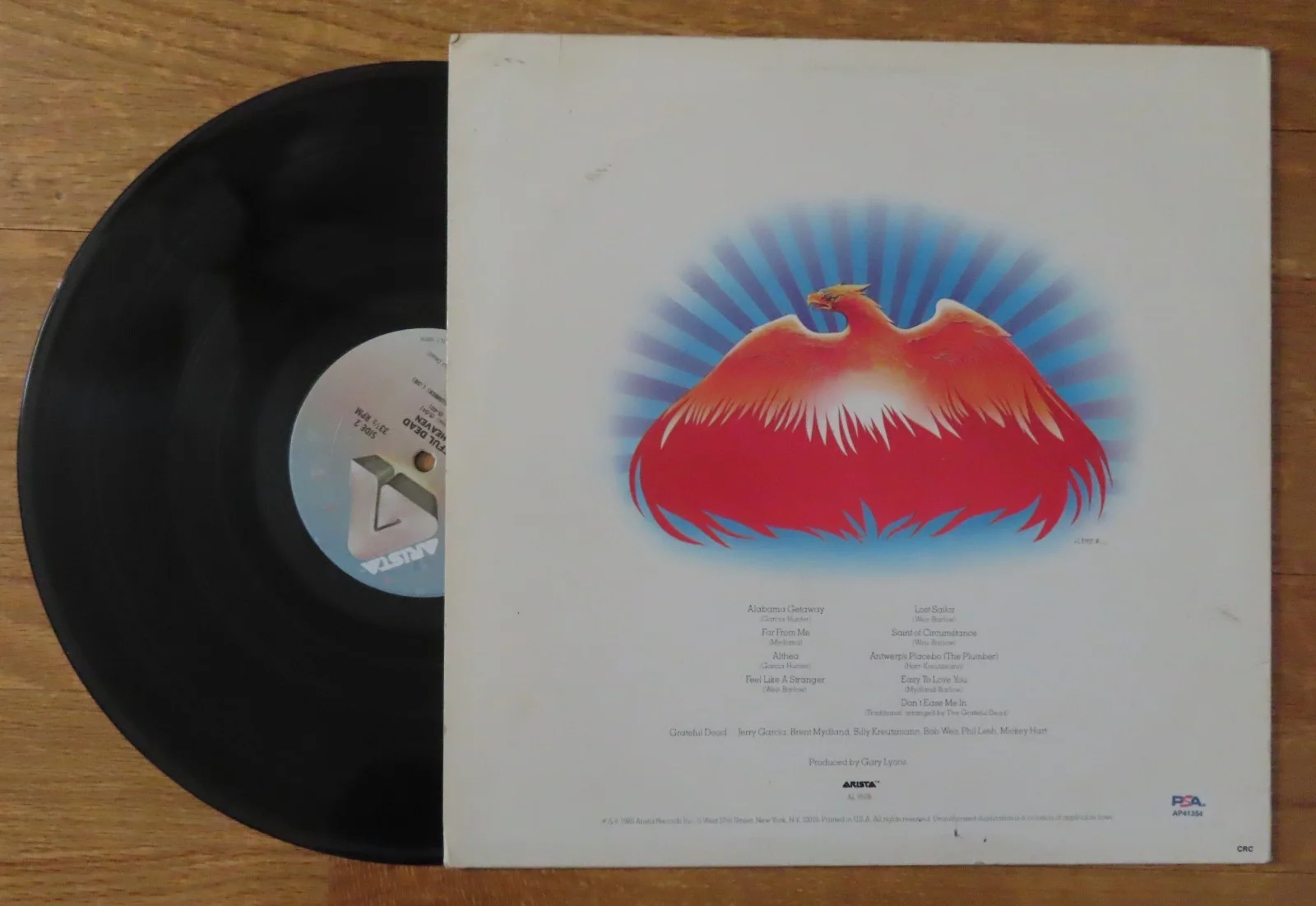 PHIL LESH BILL KREUTSMANN signed GRATEFUL DEAD "Go To Heaven" Record PSA AP41354, image 3