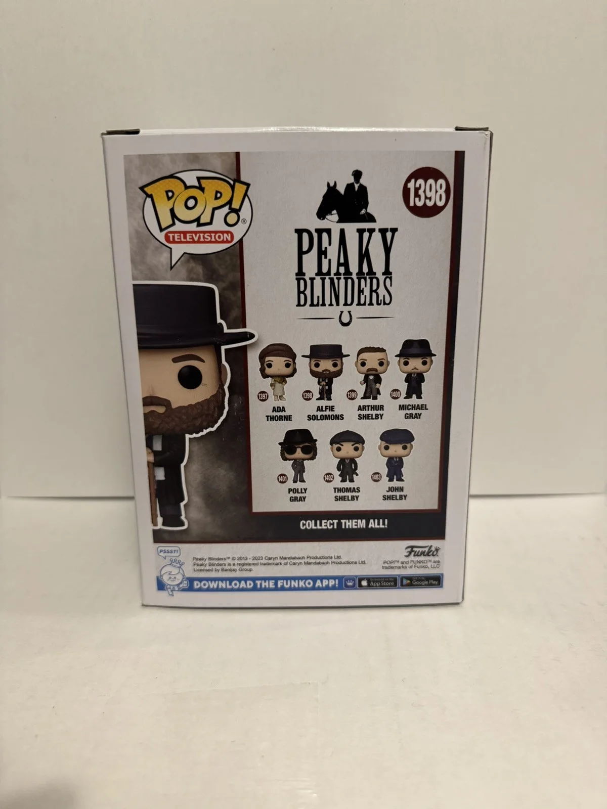 Tom Hardy — Signed Tom Hardy Alfie Solomons Peaky Blinders Funko Pop Autograph Beckett COA, image 3