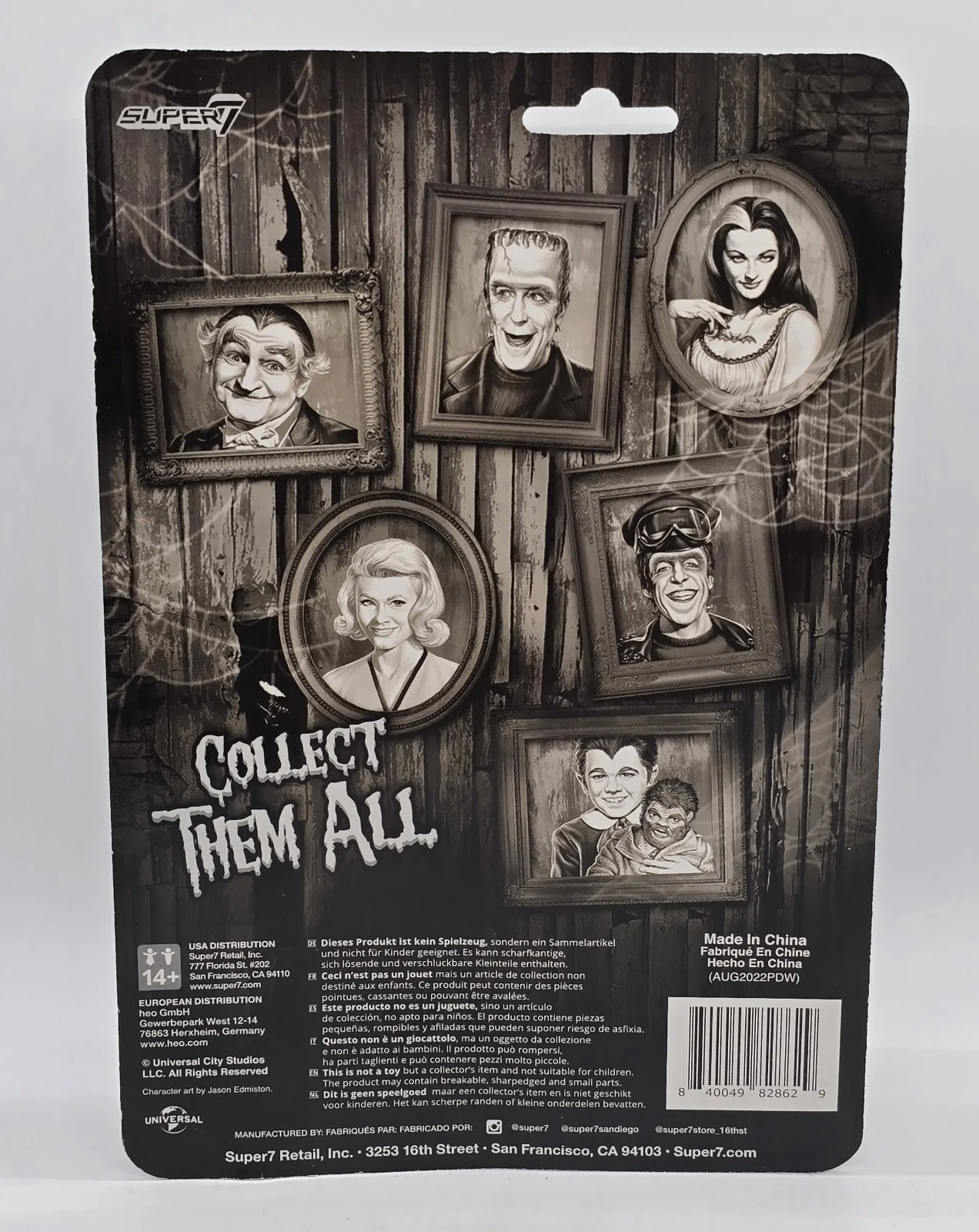 PAT PRIEST Signed AUTO The Munsters Marilyn Munster ReAction Super7 Figure NOS, изображение 2