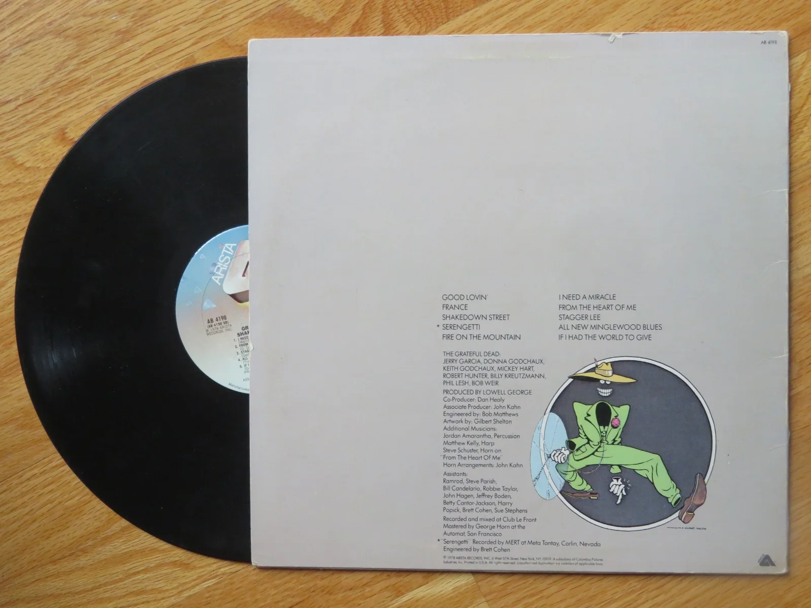 BOB WEIR signed GRATEFUL DEAD "Shakedown Street" 1978 Record / Album PSA AE56987, image 3