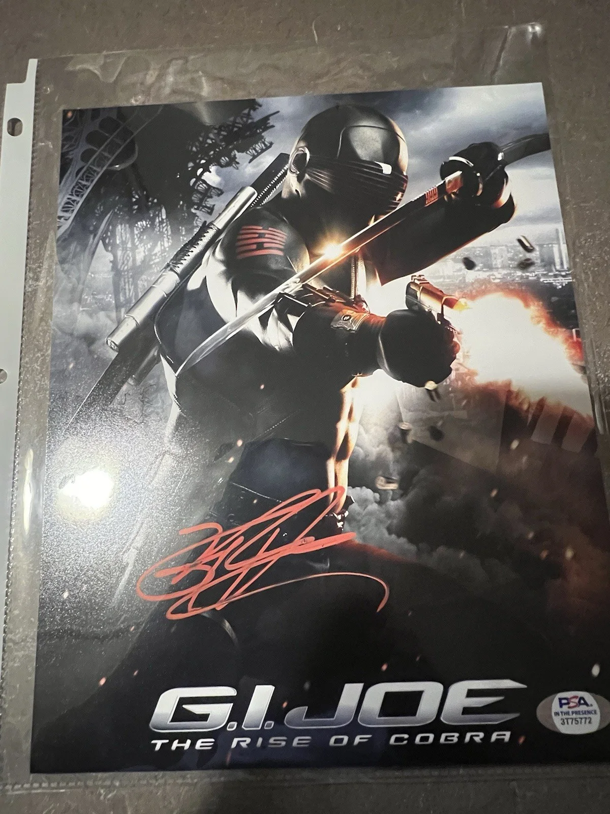 G.I. Joe the rise of the cobra autographed photo by Ray Park With C O A, изображение 5