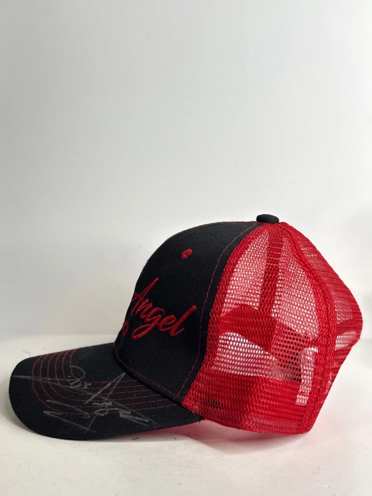 Luis Angel 'El Flaco' Signed Hat Los Recoditos PSA AP87076, image 2