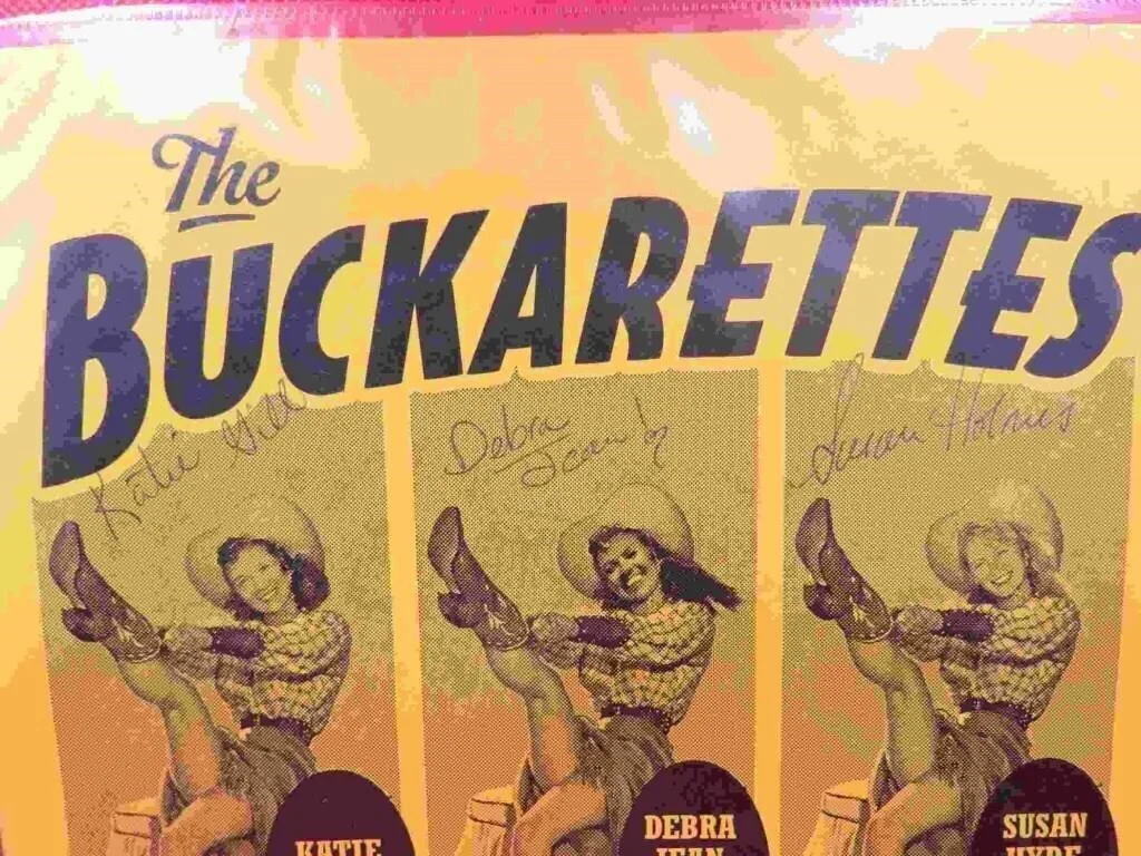 Vintage Signed Flyer The Buckarettes Cowboy Show, image 2