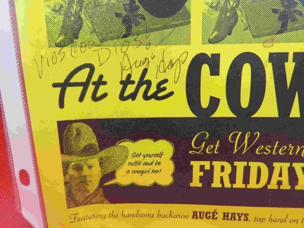 Vintage Signed Flyer The Buckarettes Cowboy Show, image 3