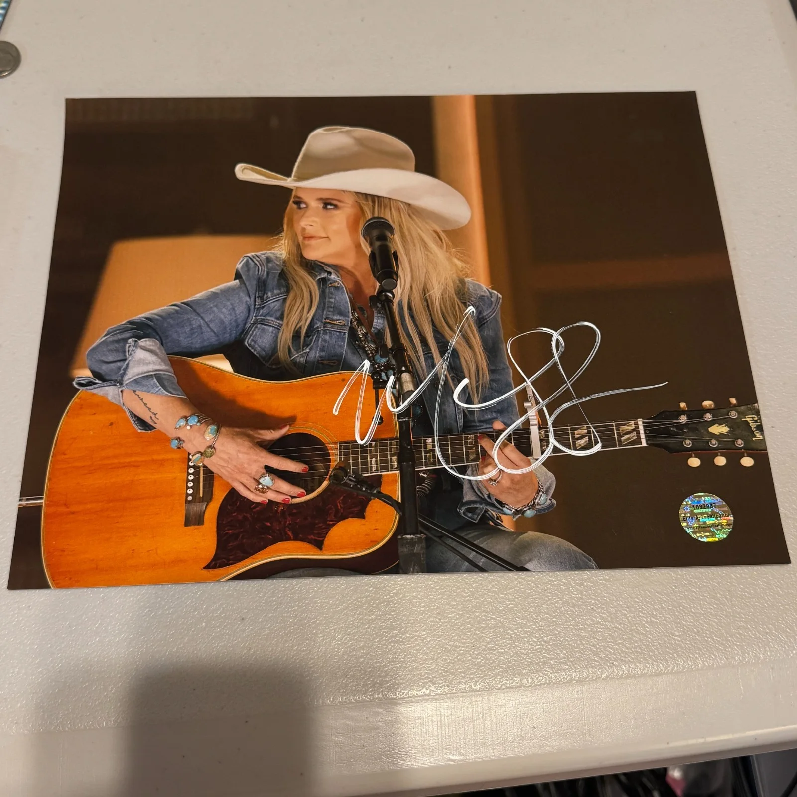 MIRANDA LAMBERT SIGNED AUTOGRAPHED 8X10 PHOTOGRAPH AUTHENTIC AUTO PHOTO W/ COA, image 2