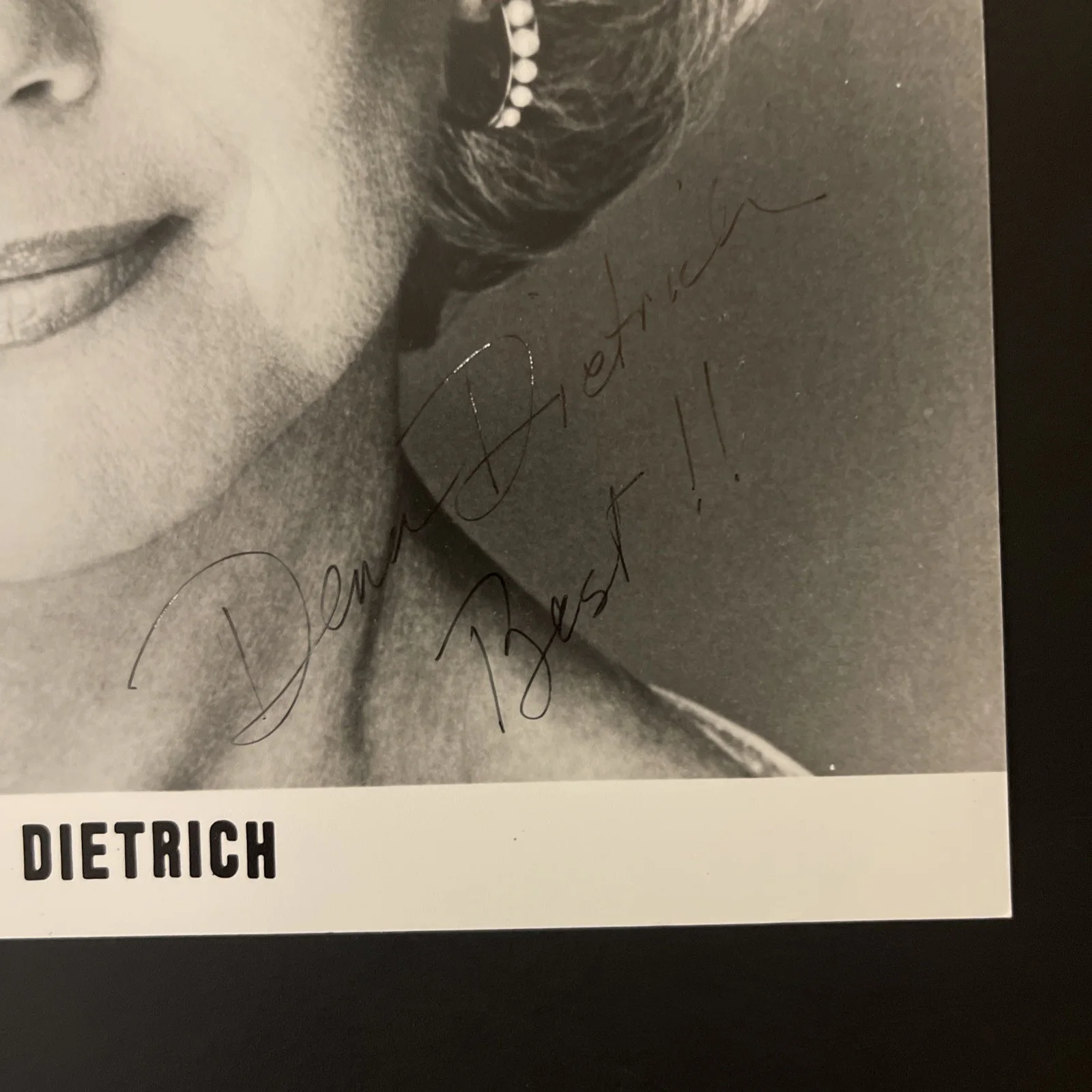 DENA DIETRICH Chiffon Margarine: Hand Signed Celebrity Photo 8 x 10” / KSK, изображение 2