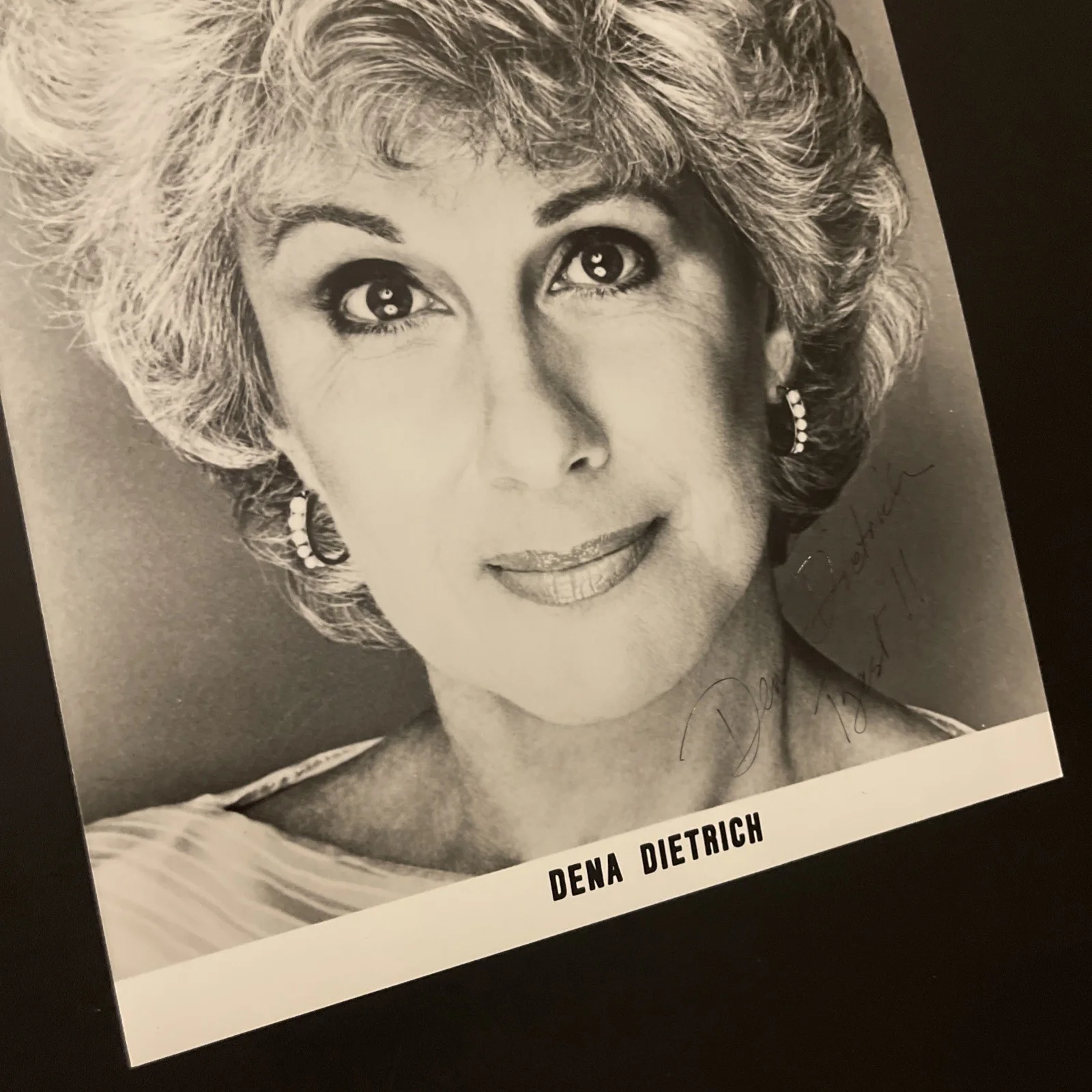 DENA DIETRICH Chiffon Margarine: Hand Signed Celebrity Photo 8 x 10” / KSK, изображение 4
