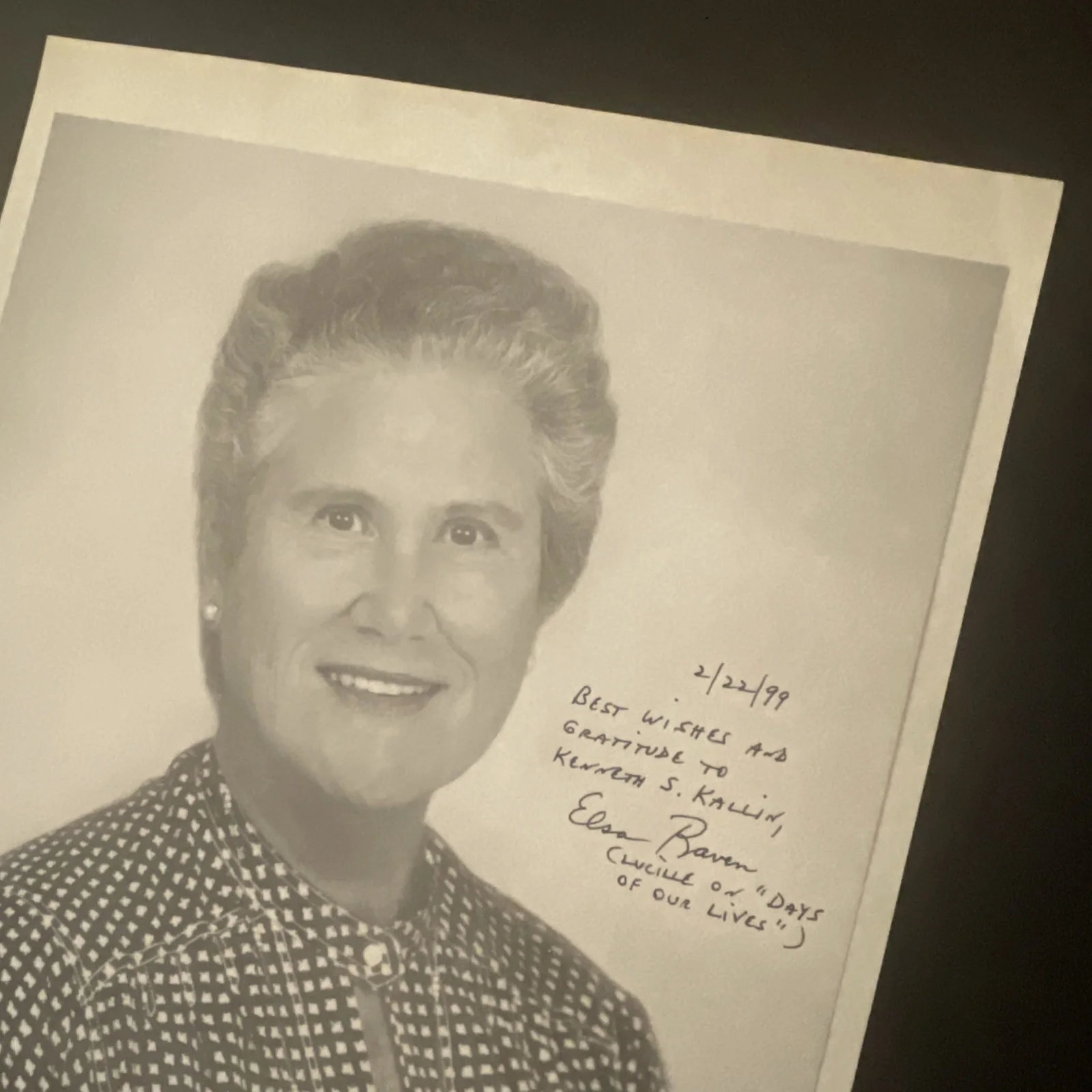 ELSA RAVEN Days Of Our Lives: Hand Signed Celebrity Photo 8 x 10” / KSK, изображение 3