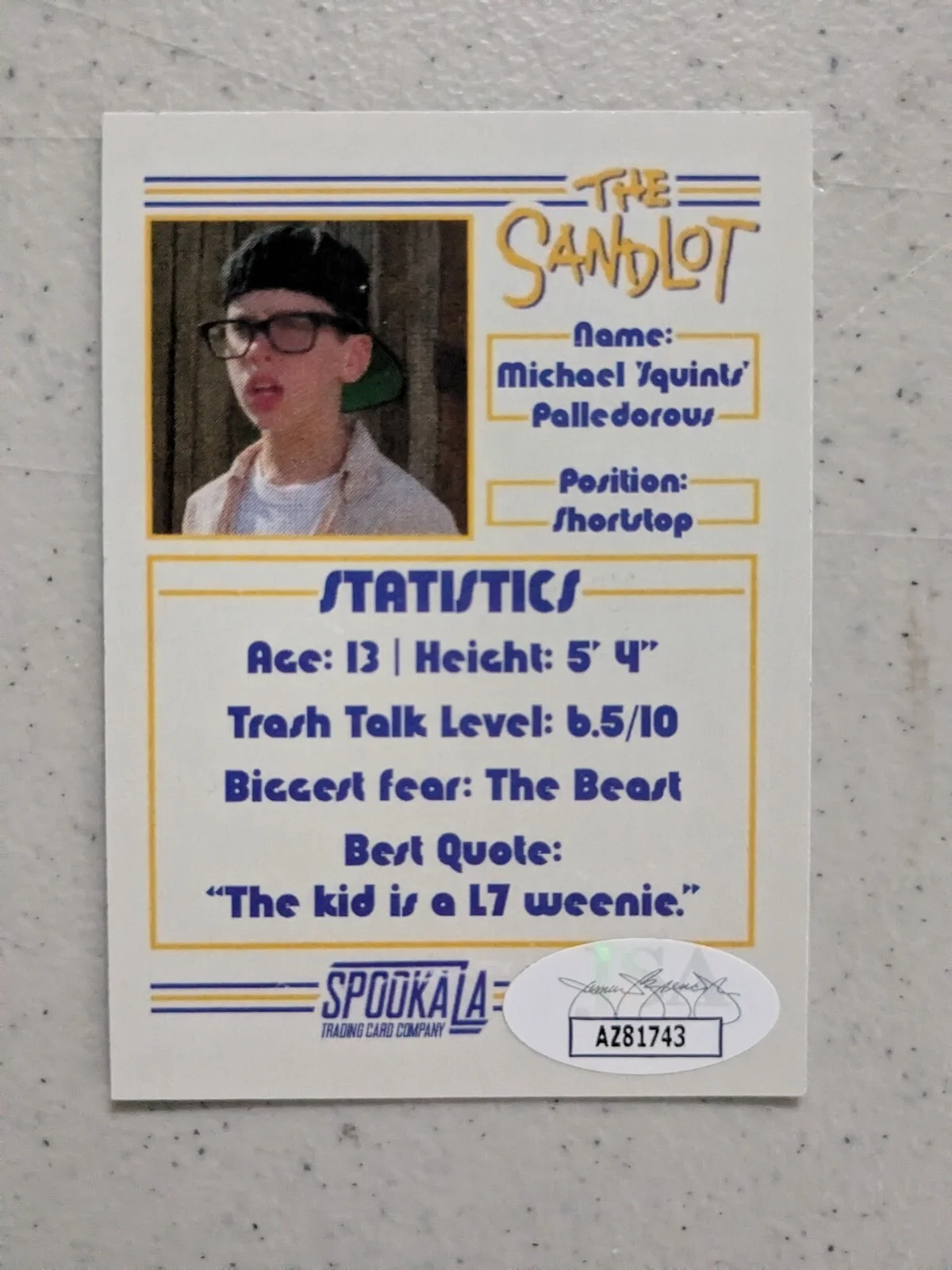 CHAUNCEY LEOPARDI Signed 4X TRADING CARD LOT Exclusive Sandlot Squints JSA COA, изображение 2