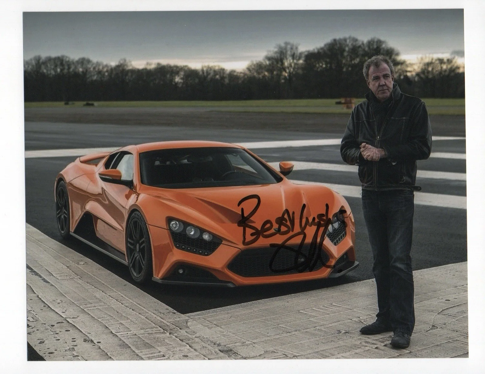 Jeremy Clarkson — Jeremy Clarkson signed autograph 8x10 Photo No COA Pass BAS PSA JSA Top Gear Car