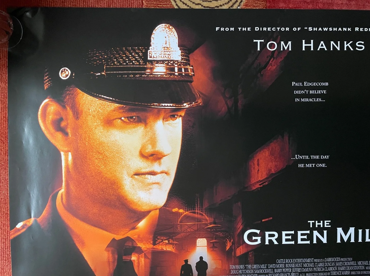 THE GREEN MILE (1999) Original UK Movie Quad Film Poster Tom Hanks Stephen King, изображение 2