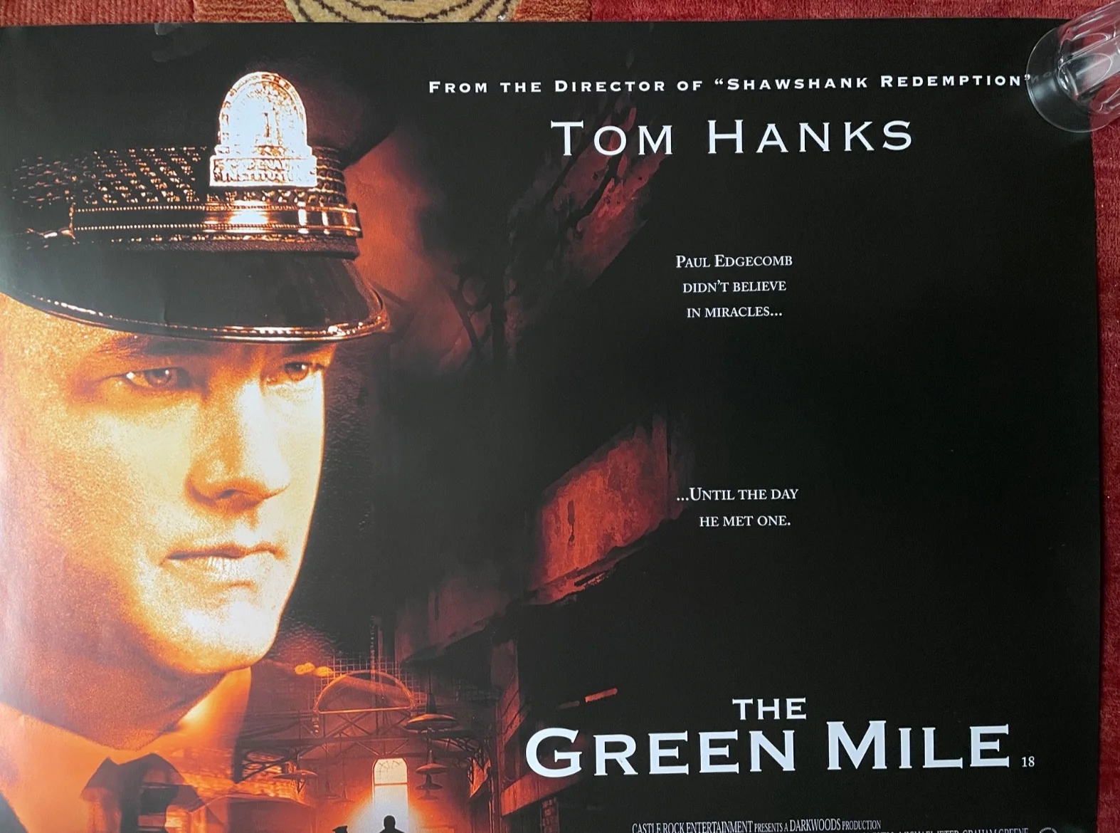 THE GREEN MILE (1999) Original UK Movie Quad Film Poster Tom Hanks Stephen King, изображение 3