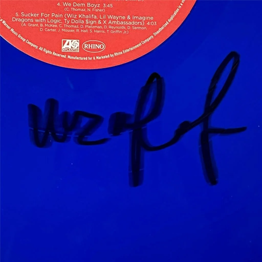 Wiz Khalifa Now Playing signed vinyl record disc LP autograph ~ JSA, image 2