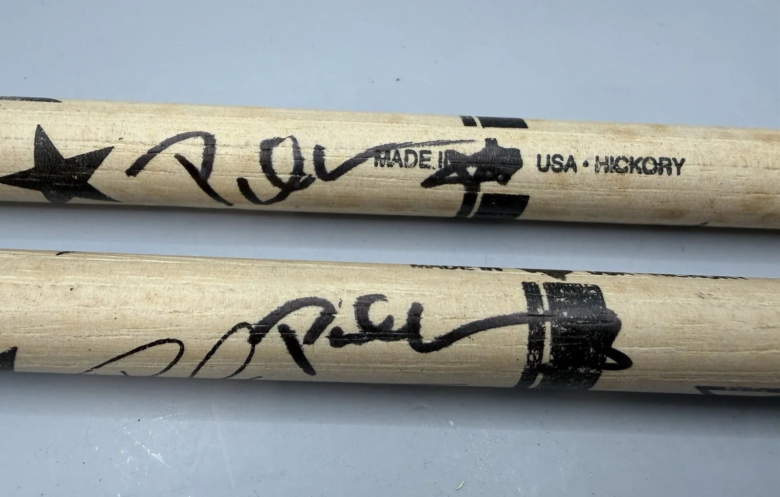 Set Of 2 ~ Saliva Paul Crosby Signed Drumsticks Promark, image 2
