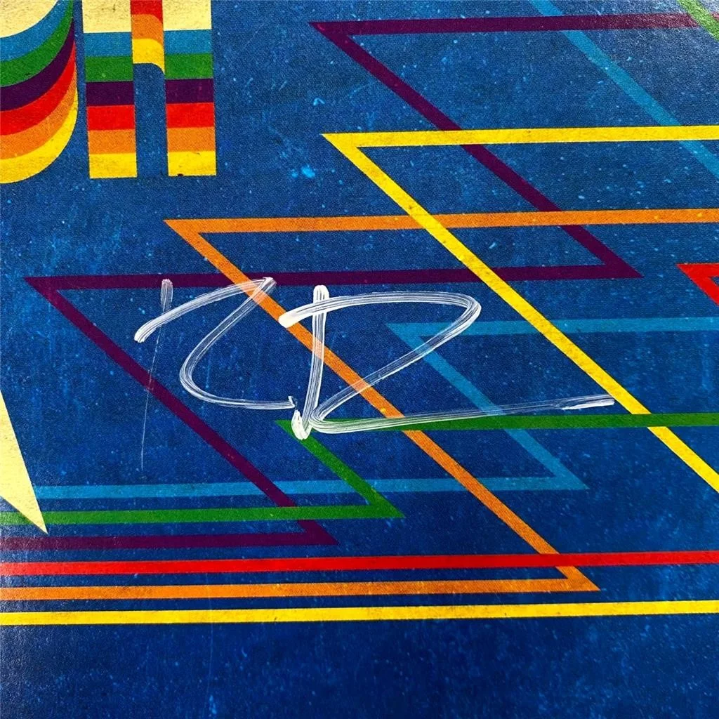 Duffer Brothers — Ross & Matt Duffer signed Stranger Things WSQK Record Vinyl Cover auto (B)~ JSA, изображение 3