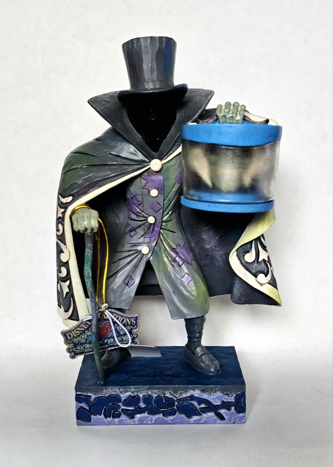 Jim Shore Signed Autographed Disney Haunted Mansion Hat Box Ghost Statue Figure, изображение 4