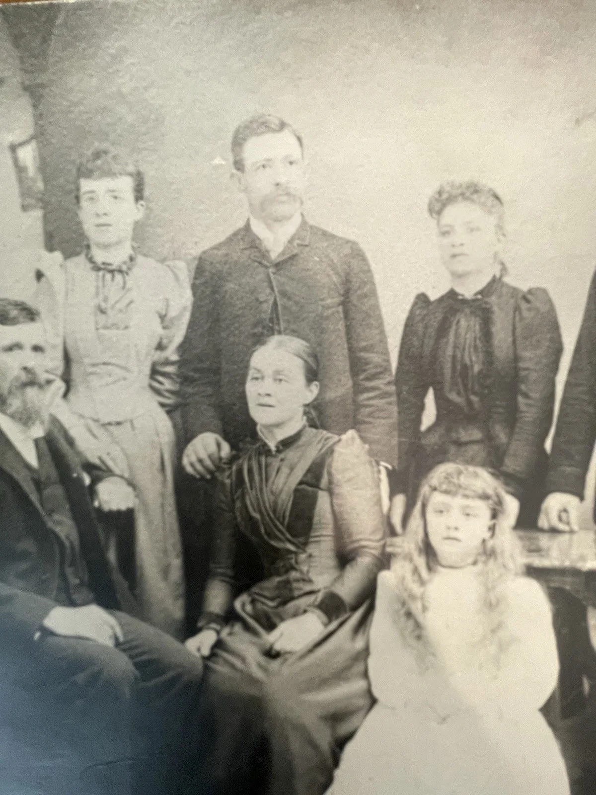Antique Photo Of Elliott Family 8x10 Photo (maybe Repo), изображение 2