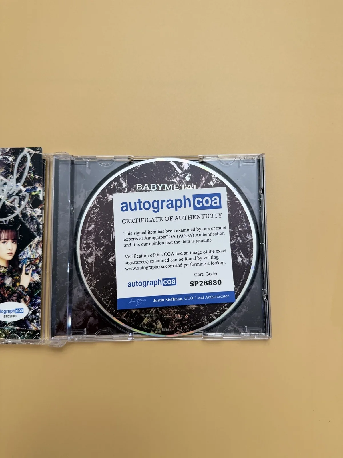 SIGNED BABYMETAL Metal Forth Autograph CD ACOA Certified SP28880, image 3