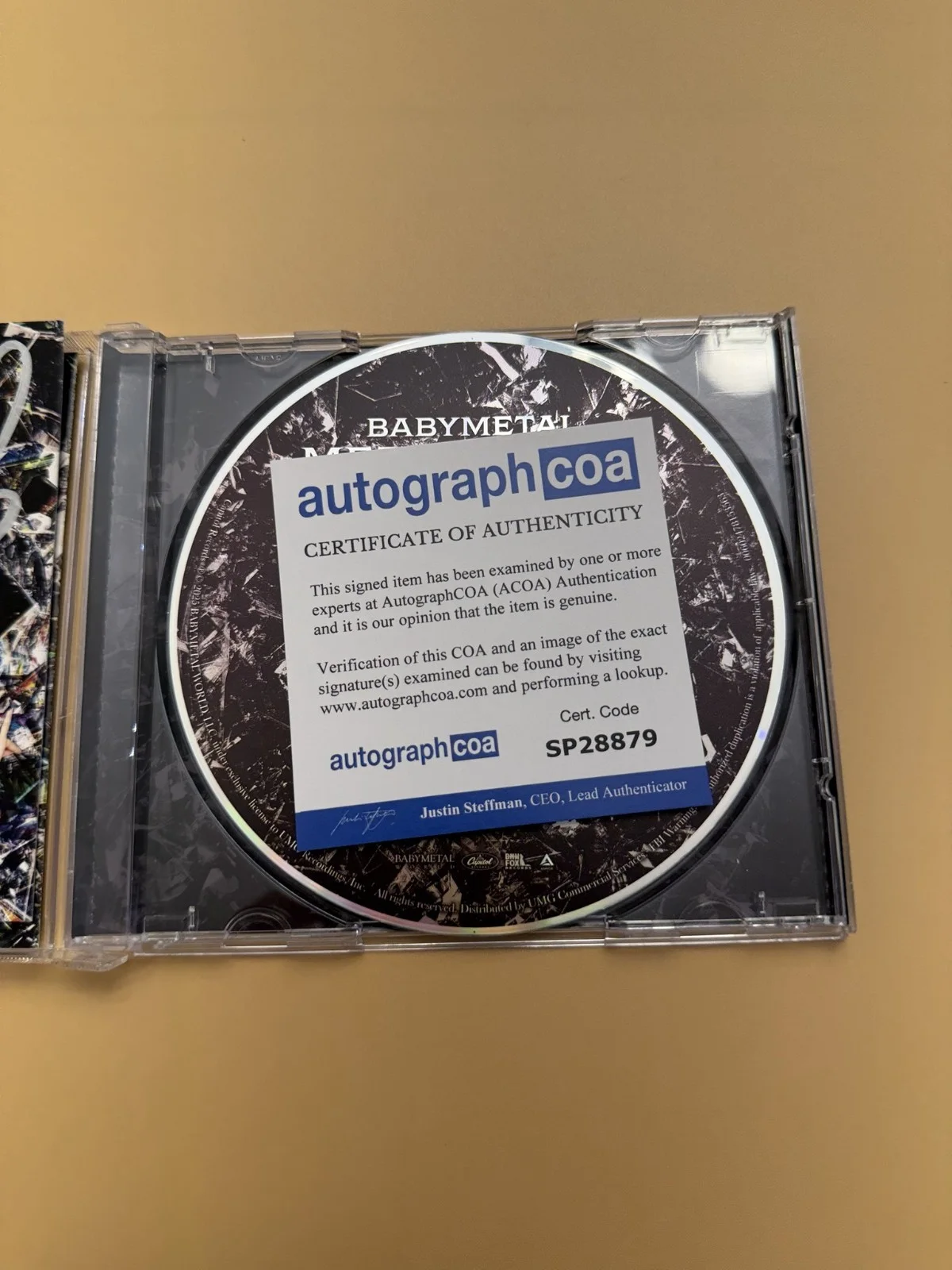 BABYMETAL Metal Forth CD Album SIGNED Autograph ACOA SP28879, image 3