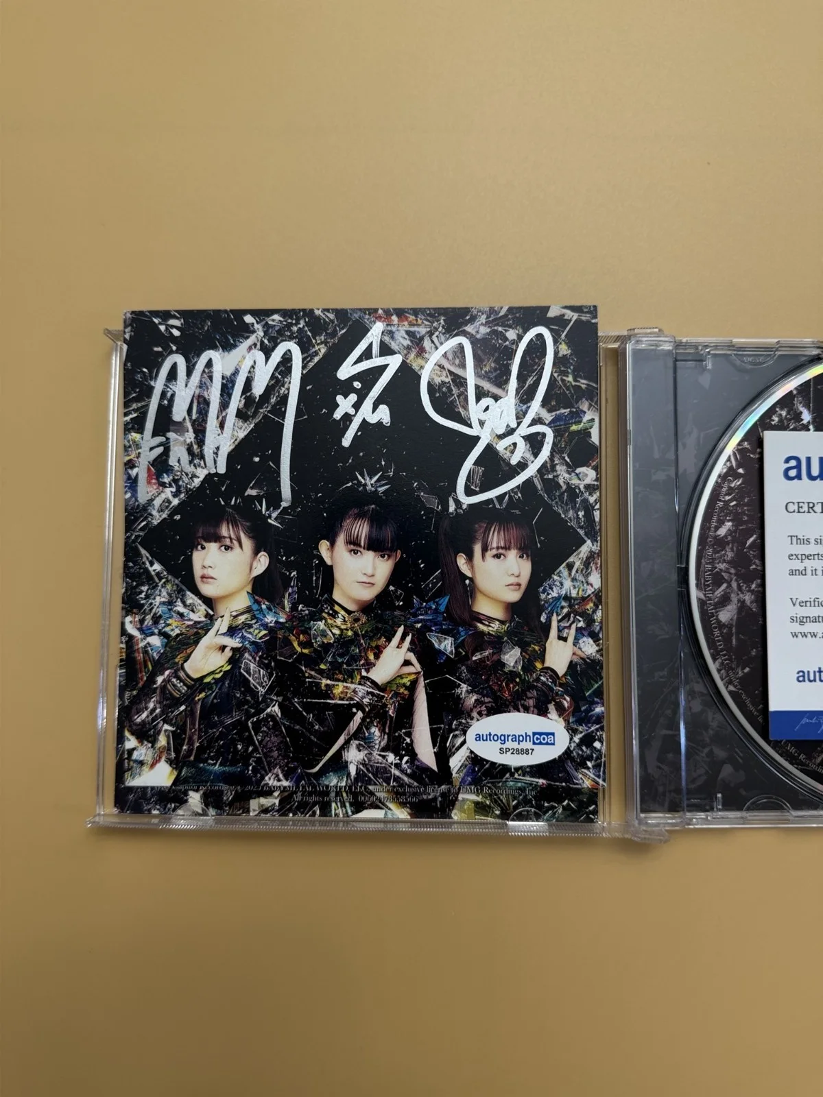BABYMETAL SIGNED Metal Forth Autographed CD ACOA SP28887, image 2