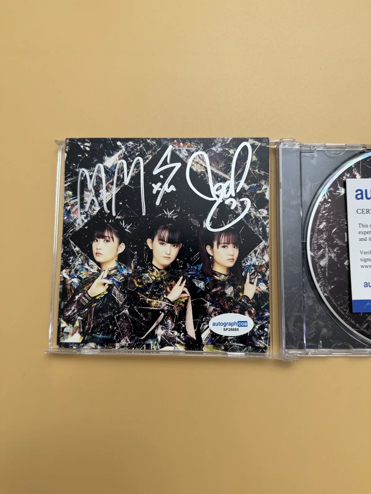 BABYMETAL SIGNED Metal Forth Autograph CD with ACOA Photo Card SP28885, image 2