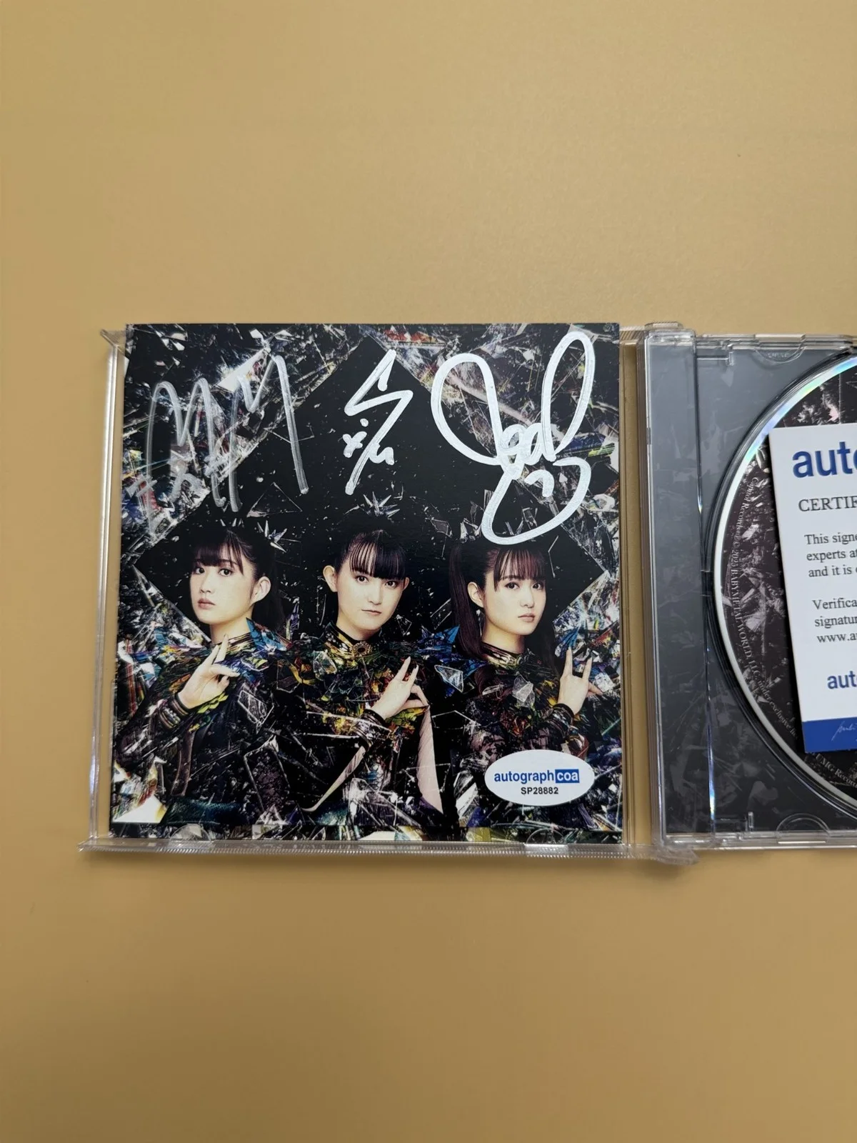 SIGNED BABYMETAL Metal Forth CD ACOA Autographed Photo Card SP28882, image 2