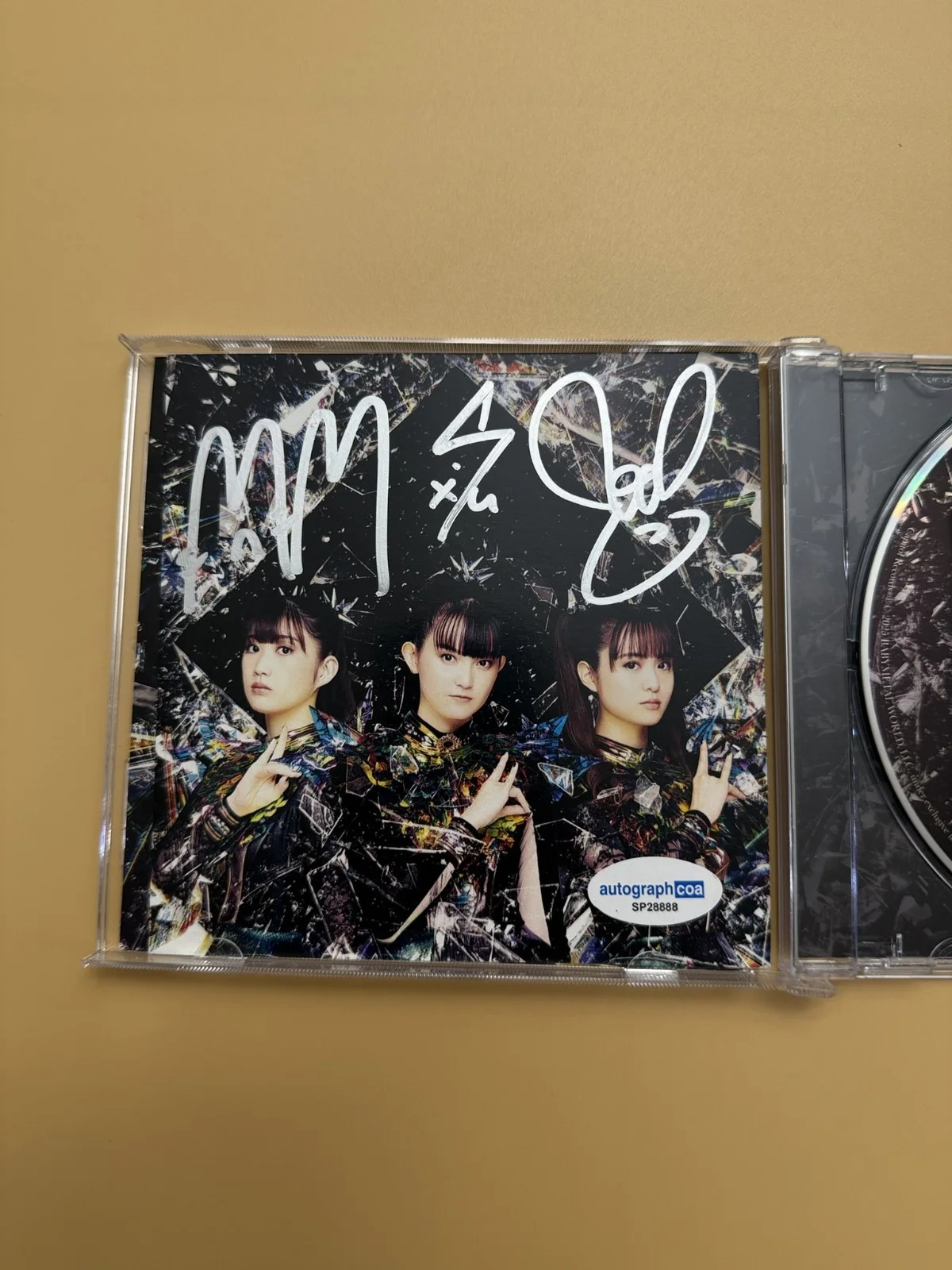 BABYMETAL SIGNED Metal Forth Autographed CD ACOA Photo Card SP28888, image 2