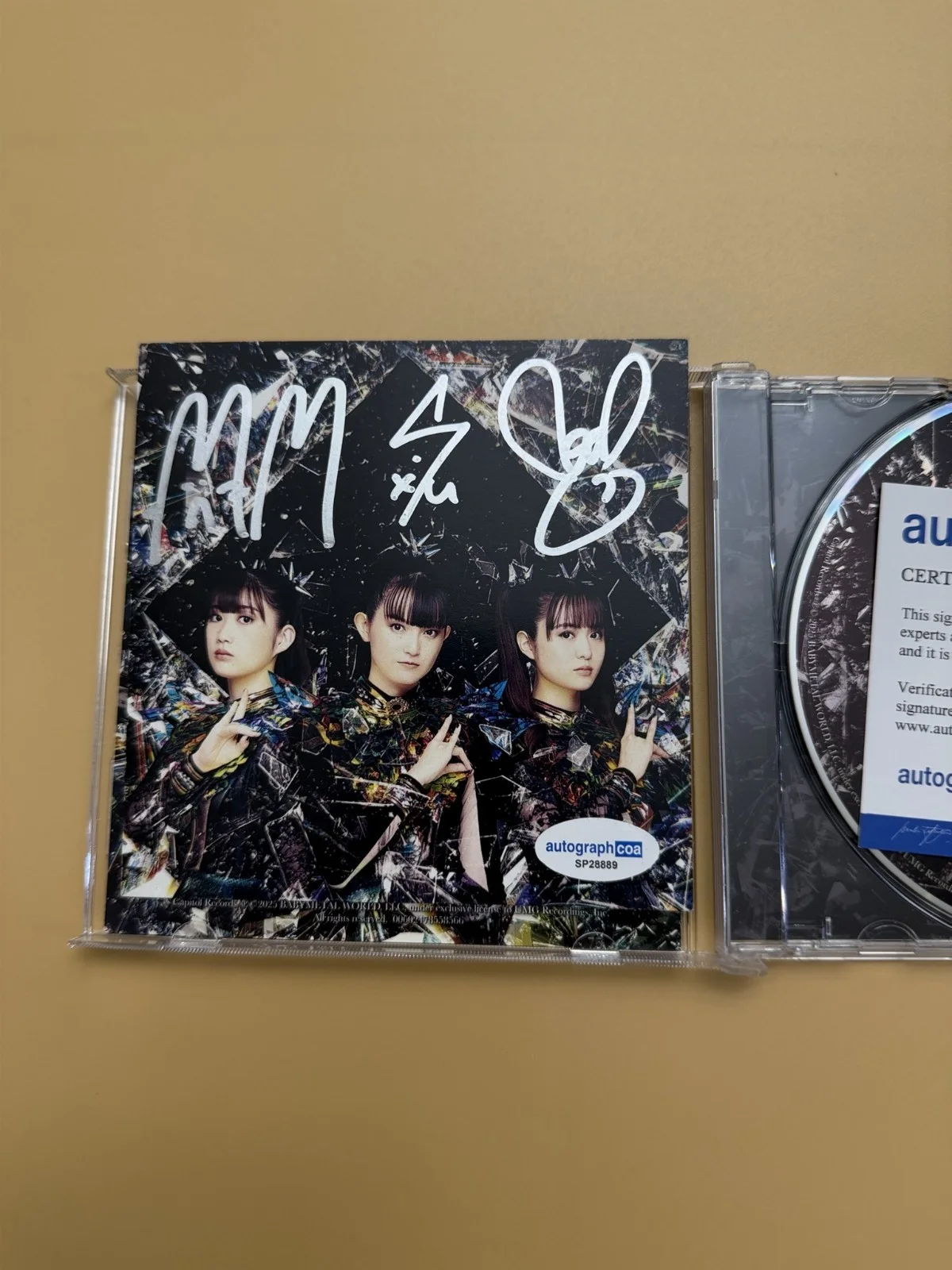 SIGNED BABYMETAL Metal Forth CD Album Autographed ACOA SP28889, image 2