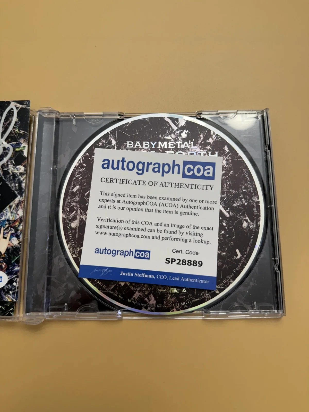 SIGNED BABYMETAL Metal Forth CD Album Autographed ACOA SP28889, image 3