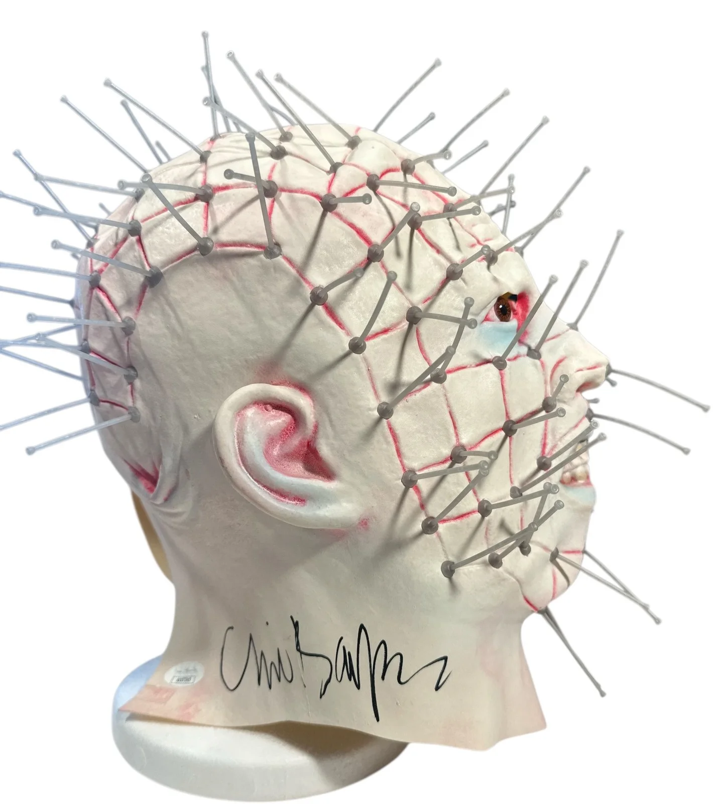 Clive Barker Signed Hellraiser Pinhead Replica Mask (JSA), image 5