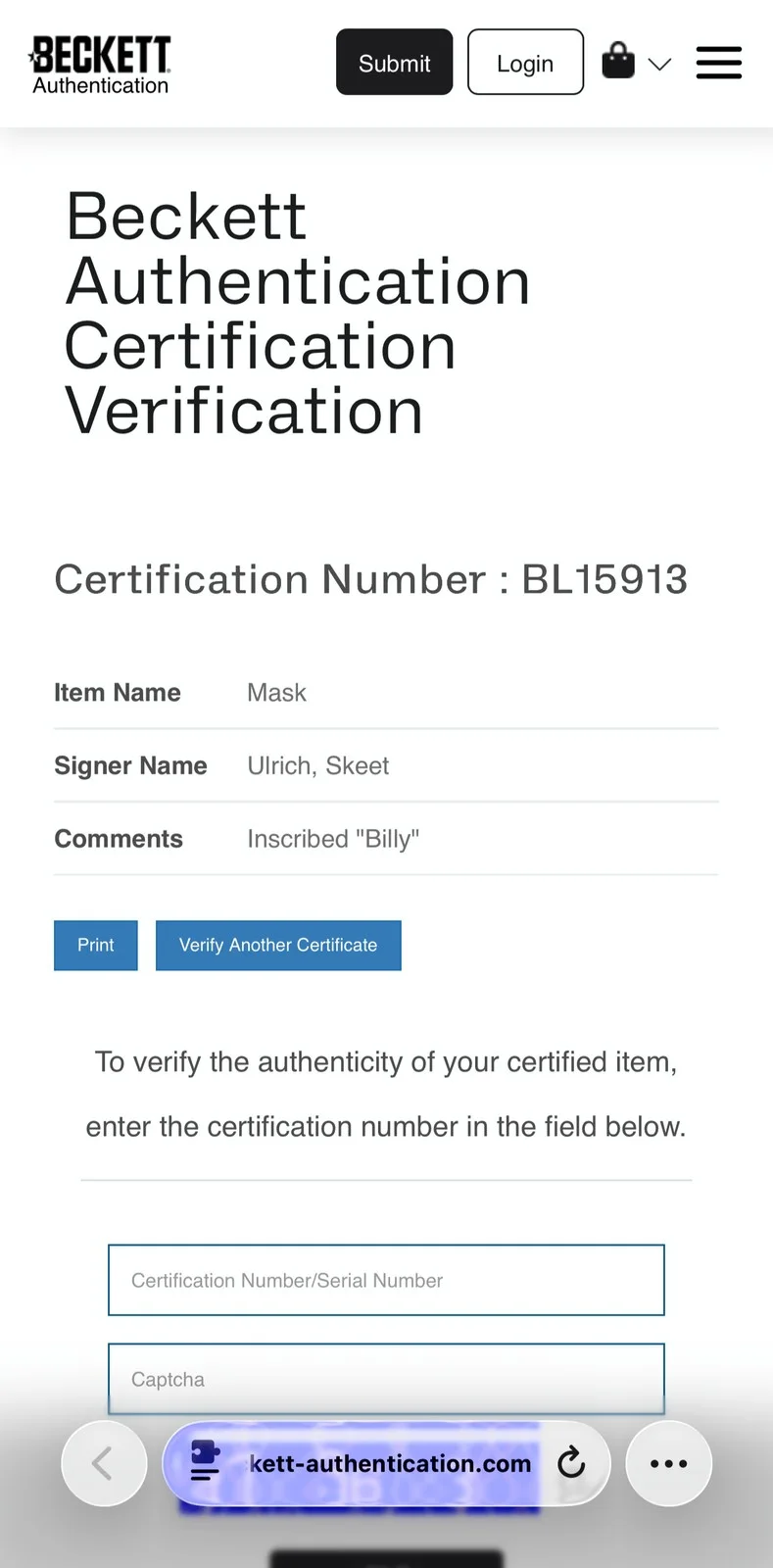 Skeet Ulrich — Skeet Ulrich Signed Ghostface Mask Inscribed Billy Beckett, image 4