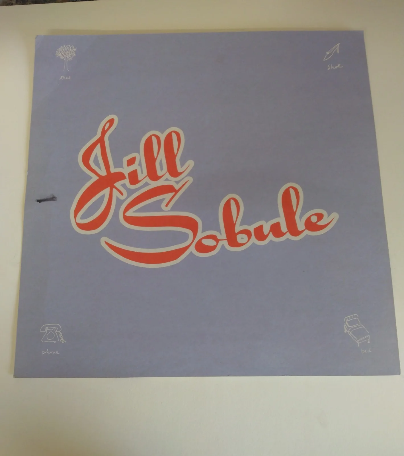 jill sobule - signed - autographed - promotional record flat - 12x12, изображение 2