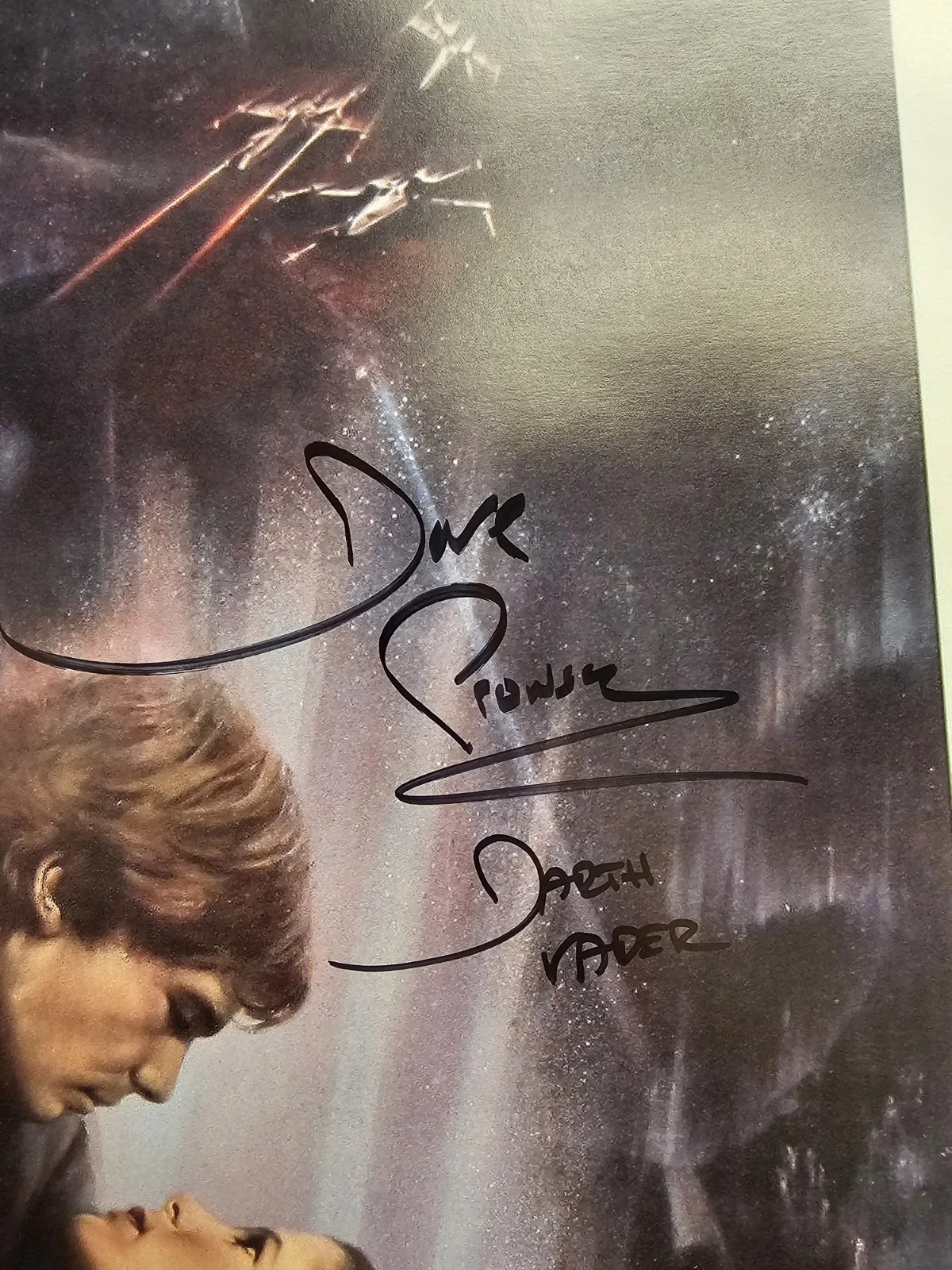 Lucas, Hamill, Fisher — Star Wars: The Empire Strikes Back Signed Autographed 27X40 Lucas, Hamill + 8, image 4
