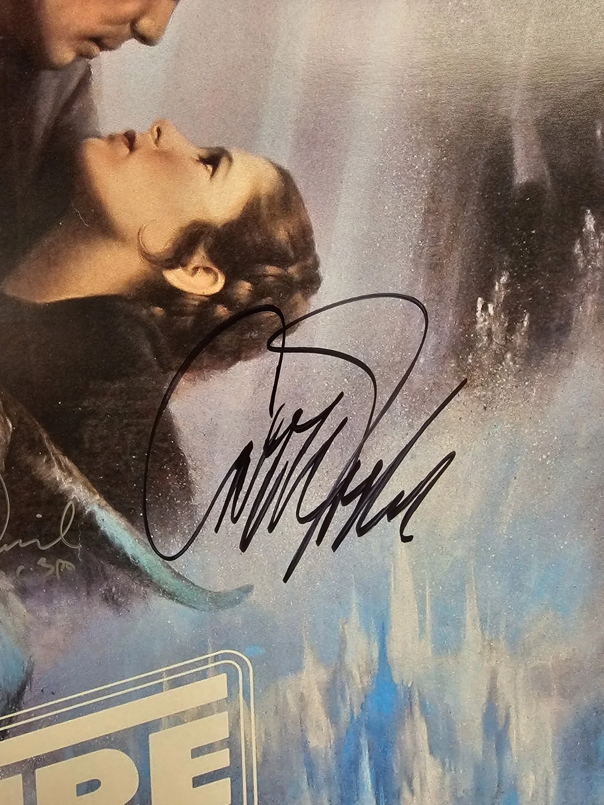 Lucas, Hamill, Fisher — Star Wars: The Empire Strikes Back Signed Autographed 27X40 Lucas, Hamill + 8, image 5