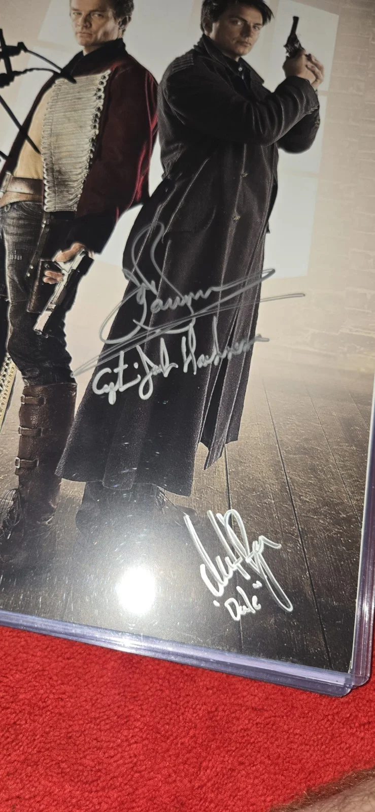 JOHN BARROWMAN & James Marsters signed 11x17 TORCHWOOD Poster With COA, image 2
