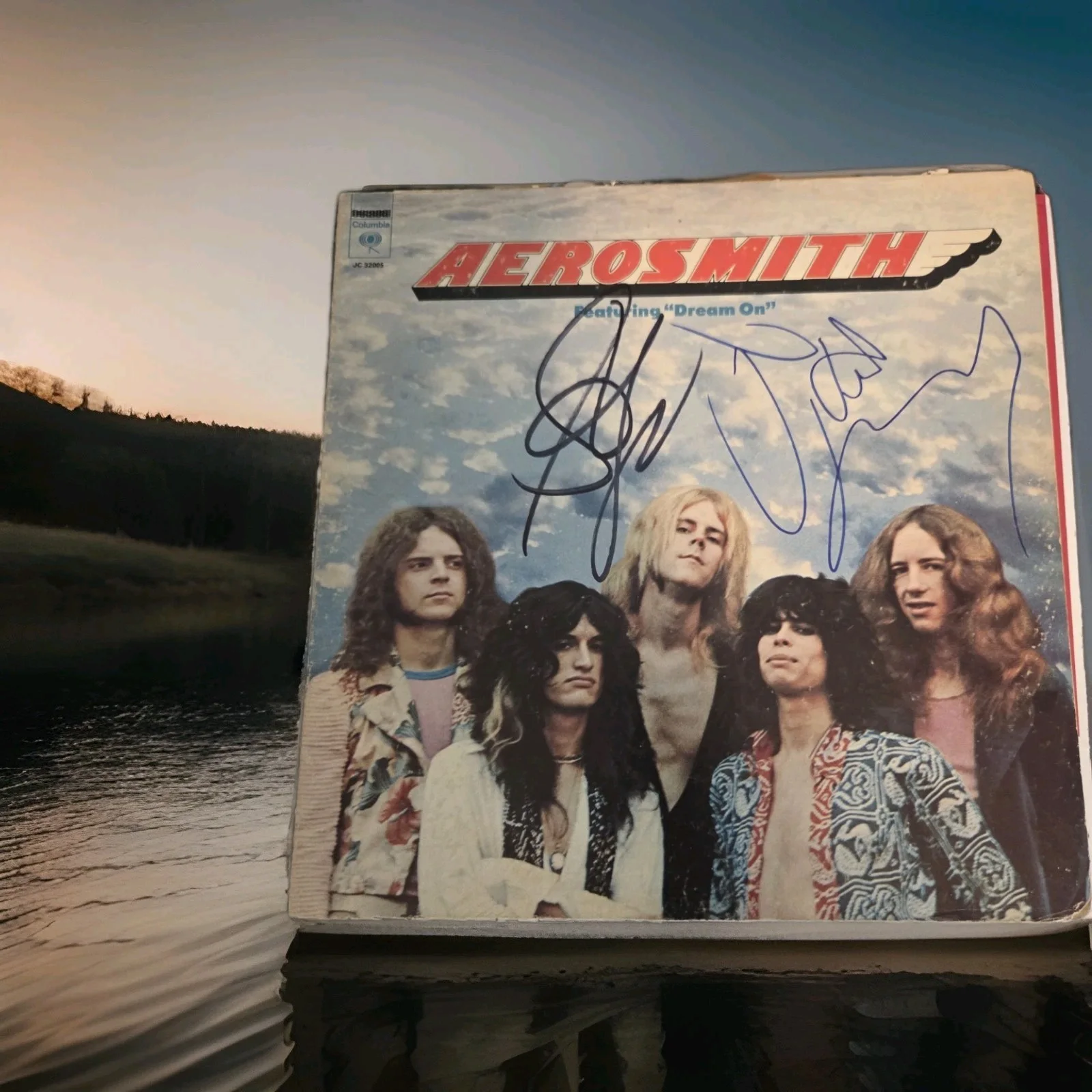Aerosmith Dream On Vinyl Signed STEVEN TYLER AND JOE PERRY ACOA CERT, image 2