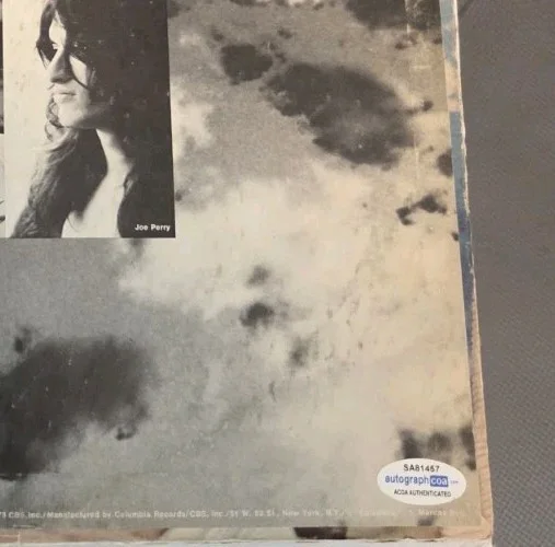 Aerosmith Dream On Vinyl Signed STEVEN TYLER AND JOE PERRY ACOA CERT, image 3