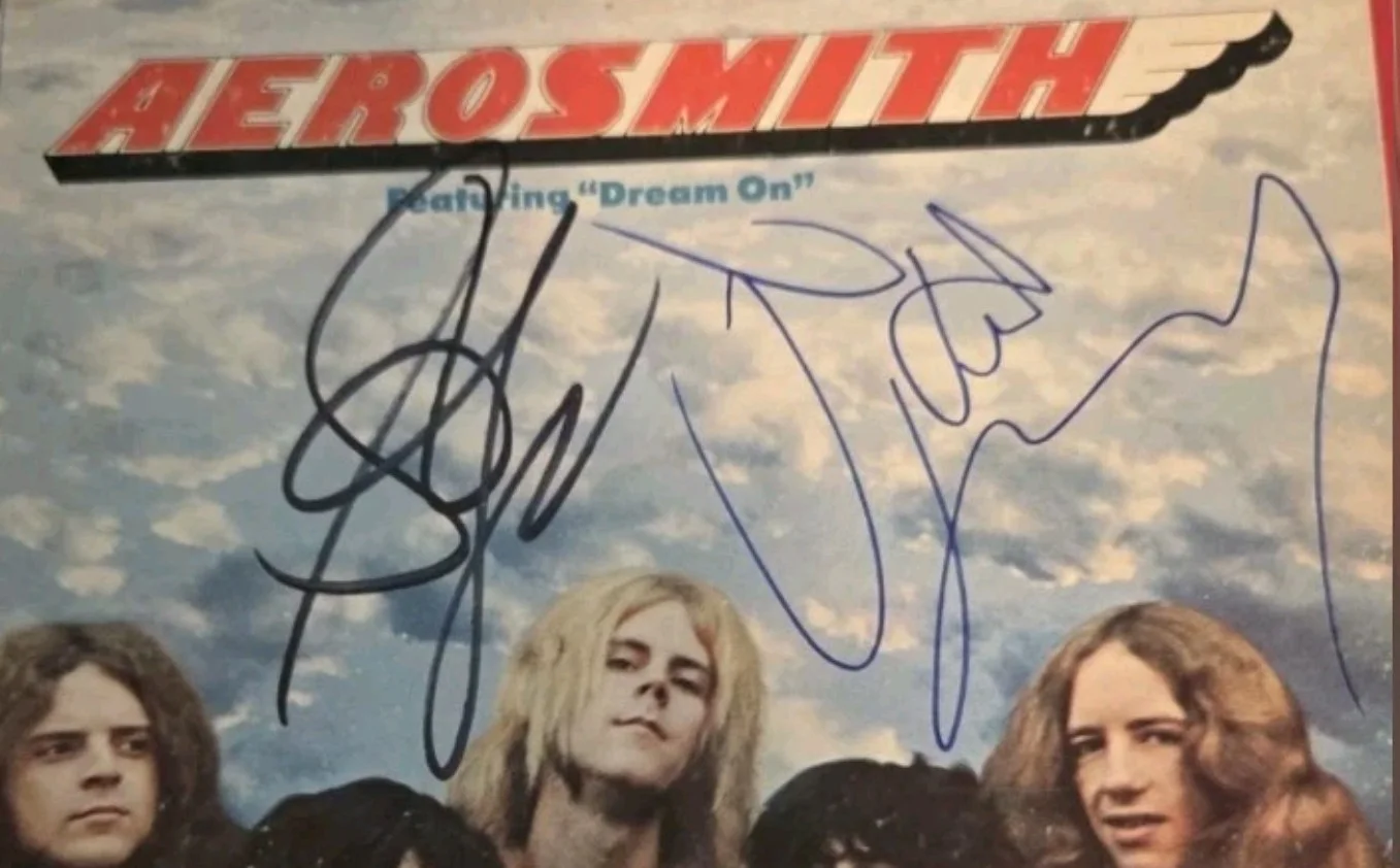 Aerosmith Dream On Vinyl Signed STEVEN TYLER AND JOE PERRY ACOA CERT, image 4