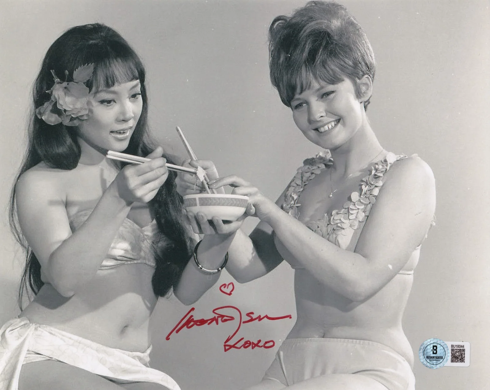 Irene Tsu — Irene Tsu Signed 8x10 Photo BAS COA How to Stuff a Wild Bikini 1965 Picture Auto