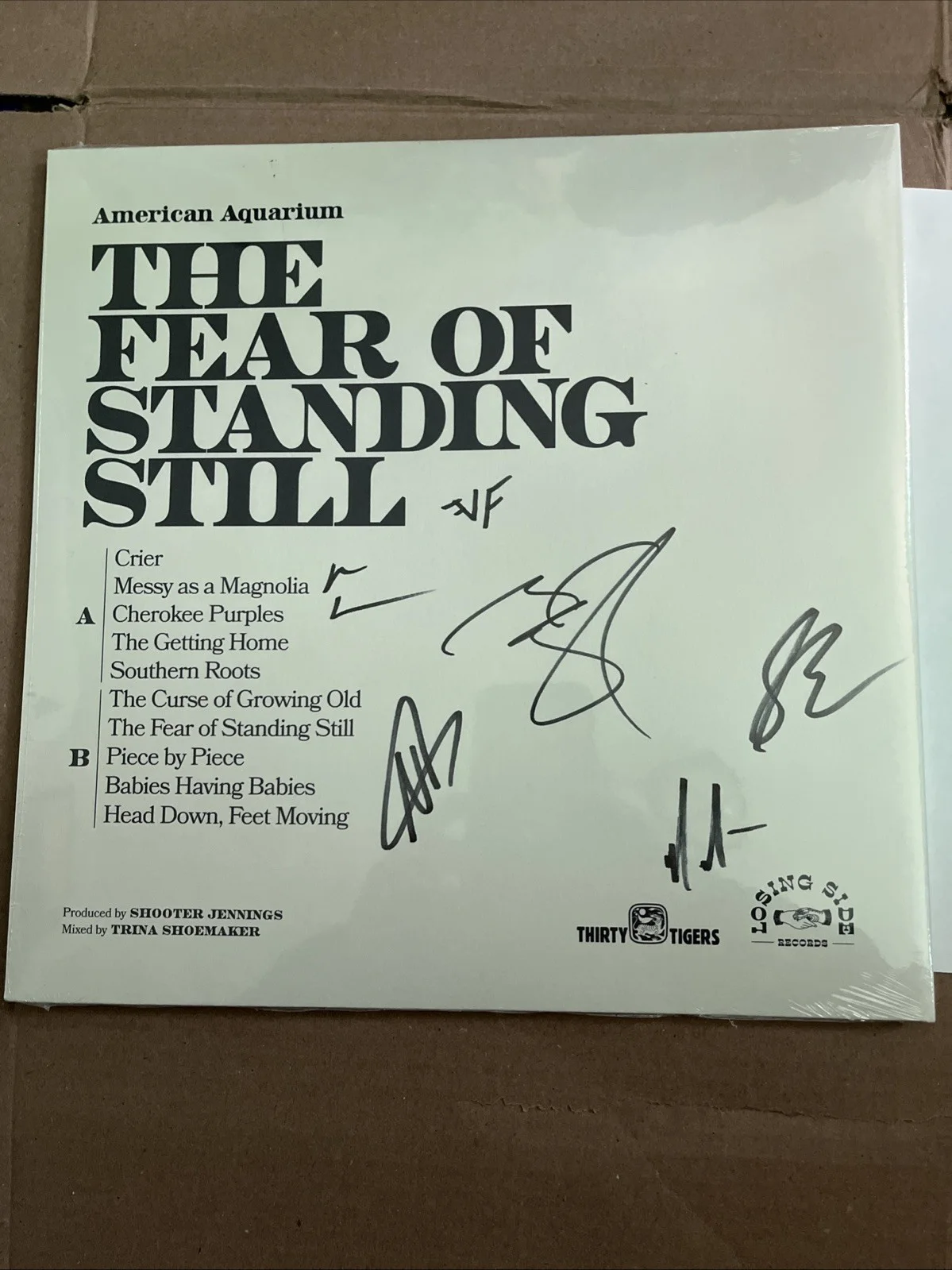 American Aquarium Autographed Signed Vinyl Fear Of Standing Still Pre Order, изображение 3