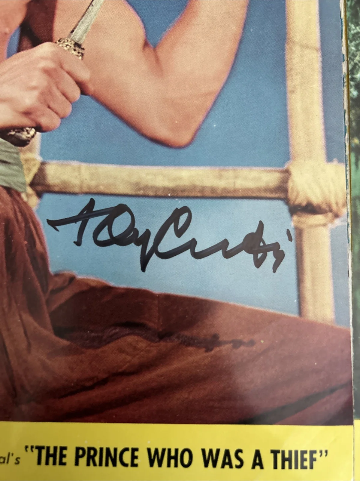 Tony Curtis — TONY CURTIS - PIPER LAURIE Signed Original 1951 NEW FACES TECHNICOLOR Photo Set, image 4