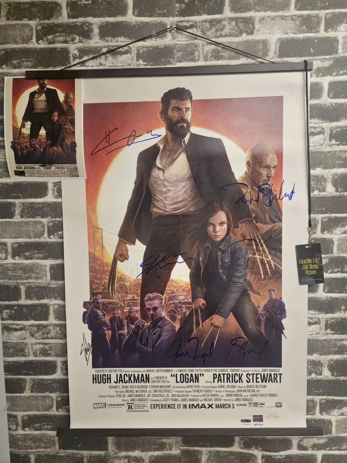 Jackman, Stewart — LOGAN Signed Autographed 27X40 Studio Issued Poster Jackman, Stewart + 6 Others, изображение 2