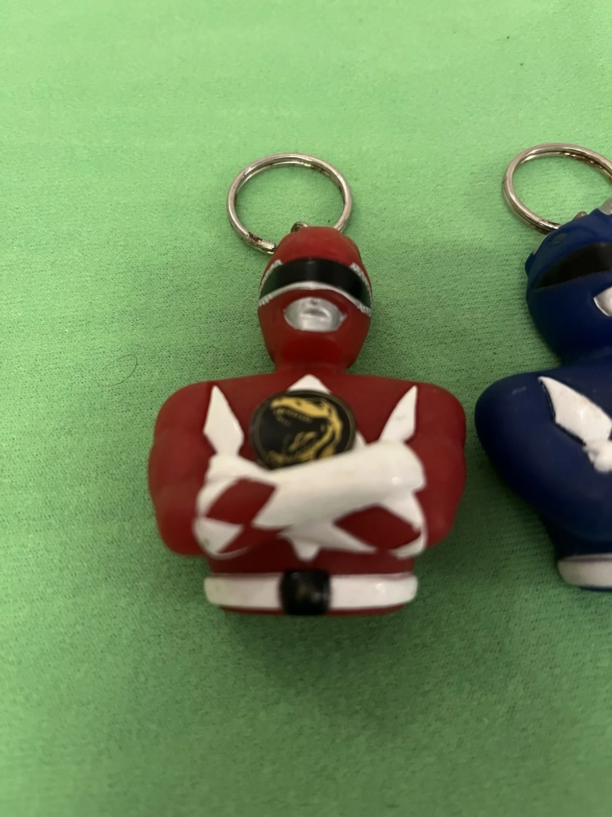 Set of 3 Mighty Morphin Power Rangers MMPR Coin Holders Keyrings Christmas Gift, изображение 2