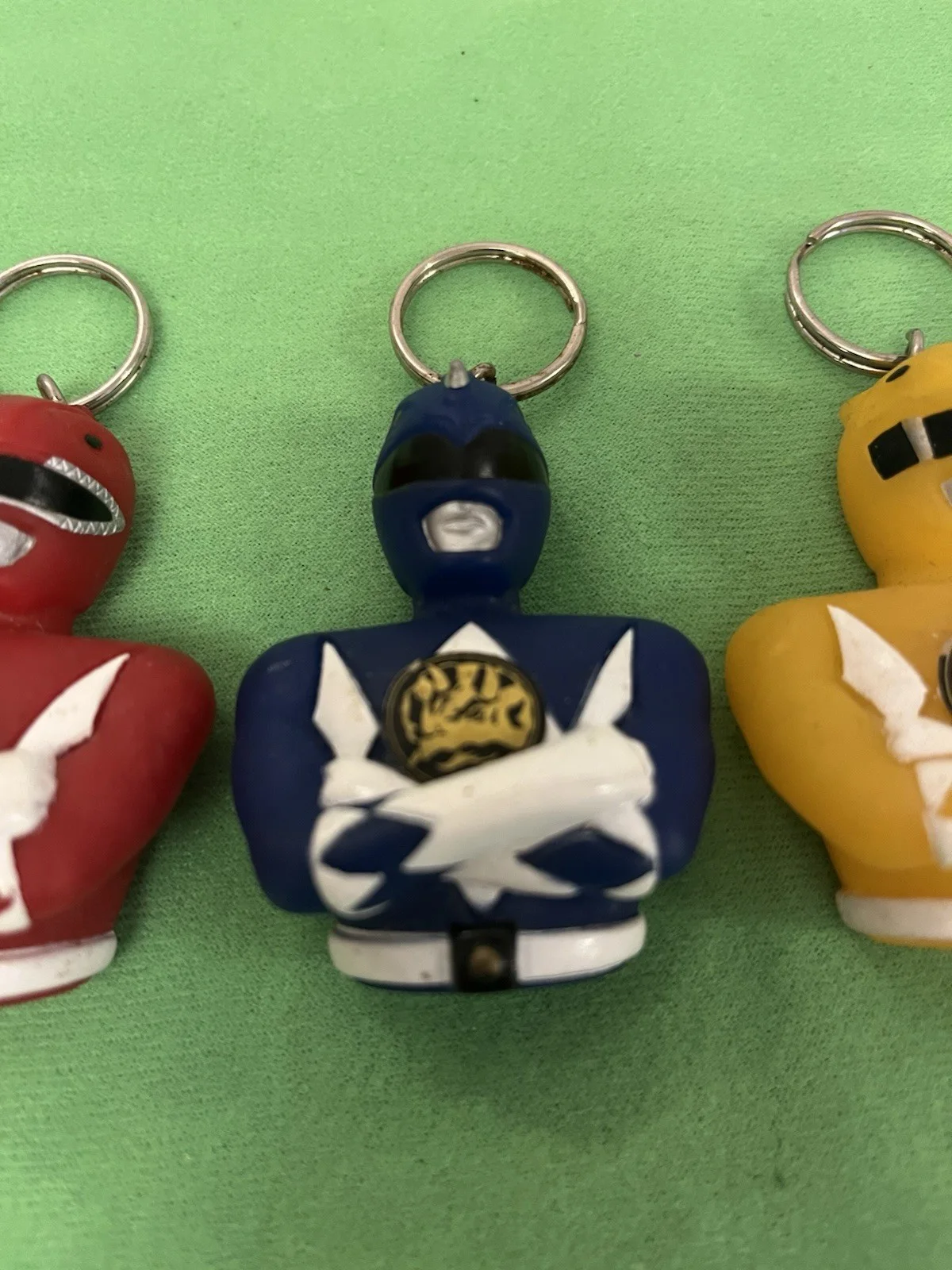 Set of 3 Mighty Morphin Power Rangers MMPR Coin Holders Keyrings Christmas Gift, изображение 3